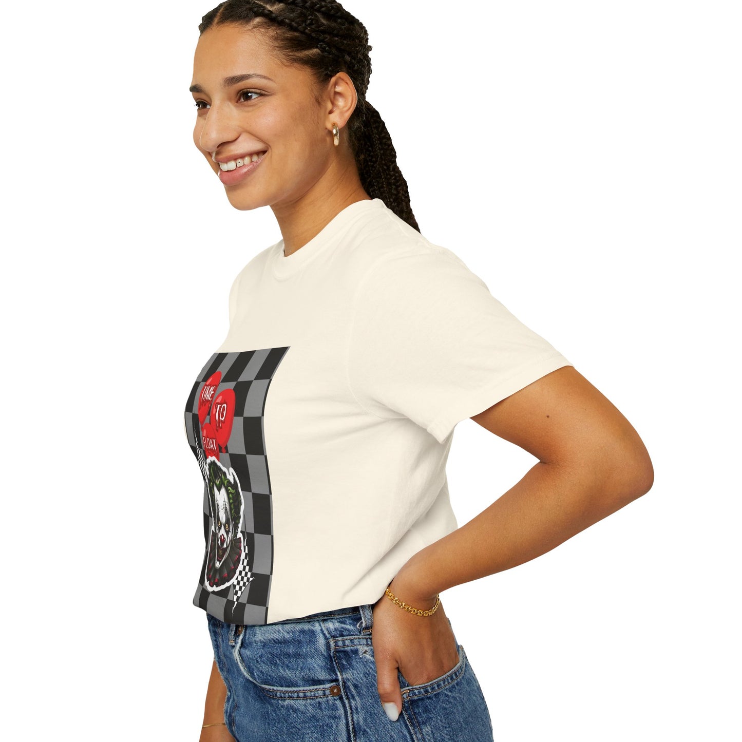 Creepy Clown Graphic T-Shirt, Halloween Costume Tee, Unisex Horror Shirt, Fun Gift for Fans, Graphic Novelty Wear, Casual Outfit