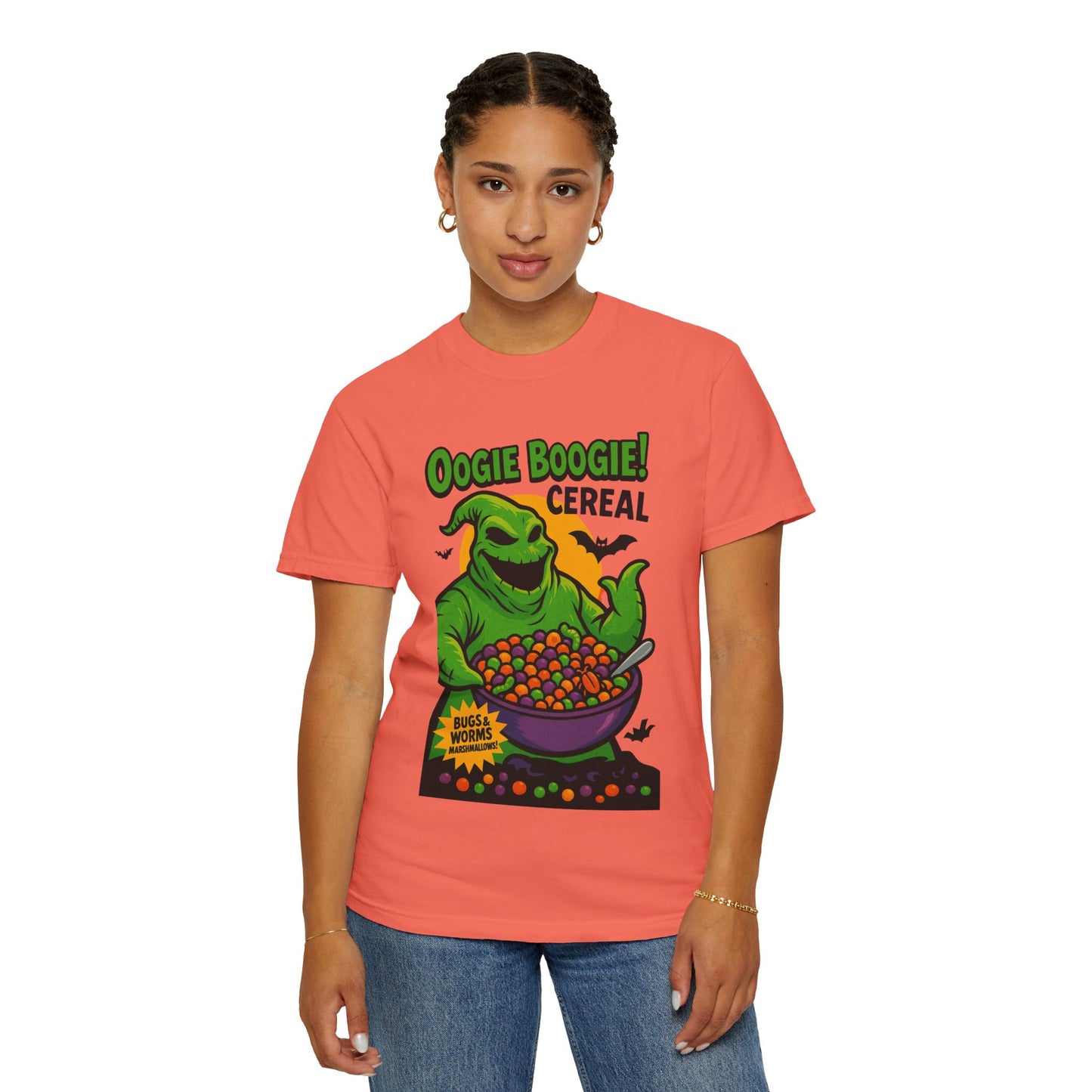Oogie Boogie Cereal Unisex T-Shirt, Halloween Tee, Cartoon Apparel, Gifts for Fans, Unique Graphic Shirt, Spooky Style