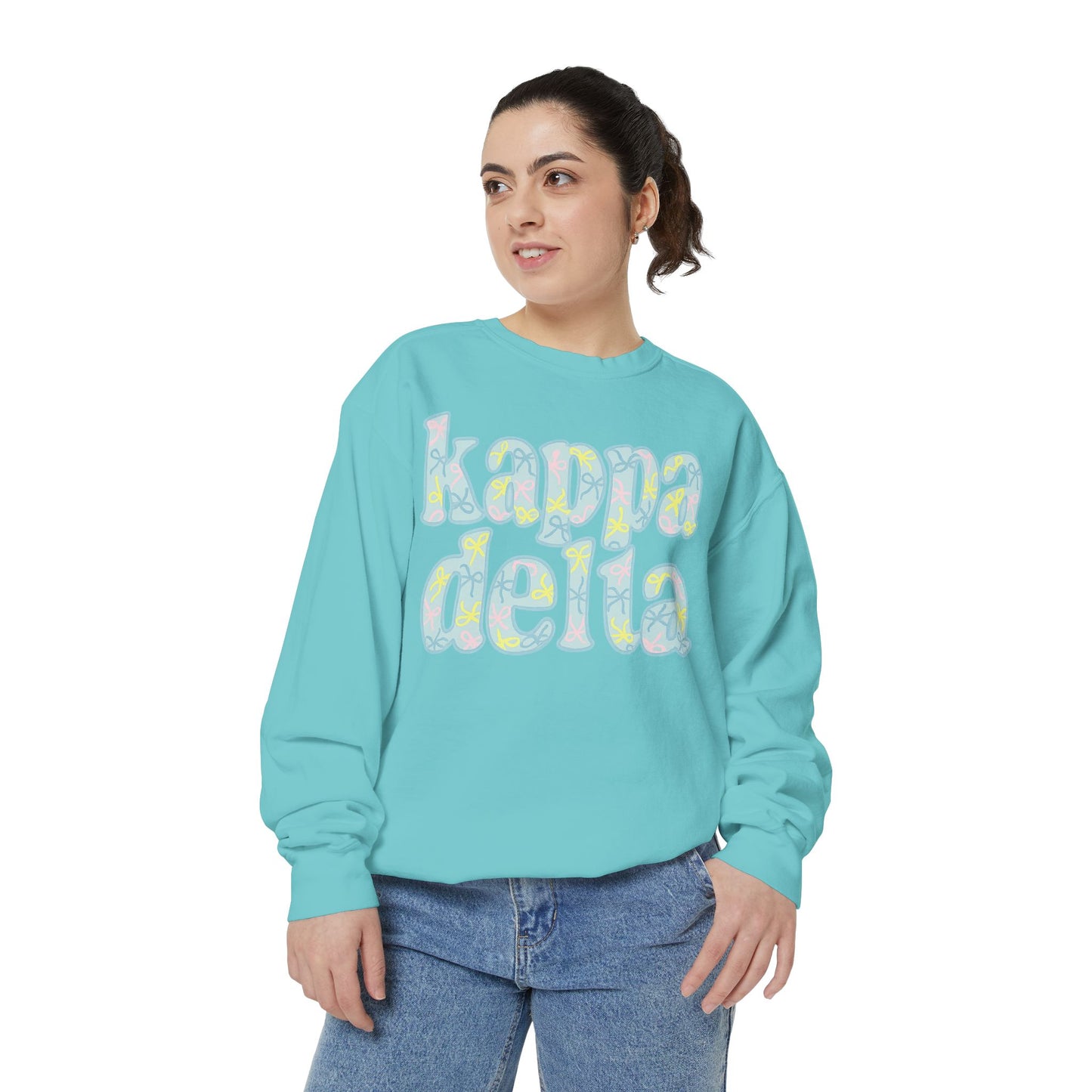 Sorority Sisters Cozy Sweatshirt - KaDelta Unisex Garment-Dyed