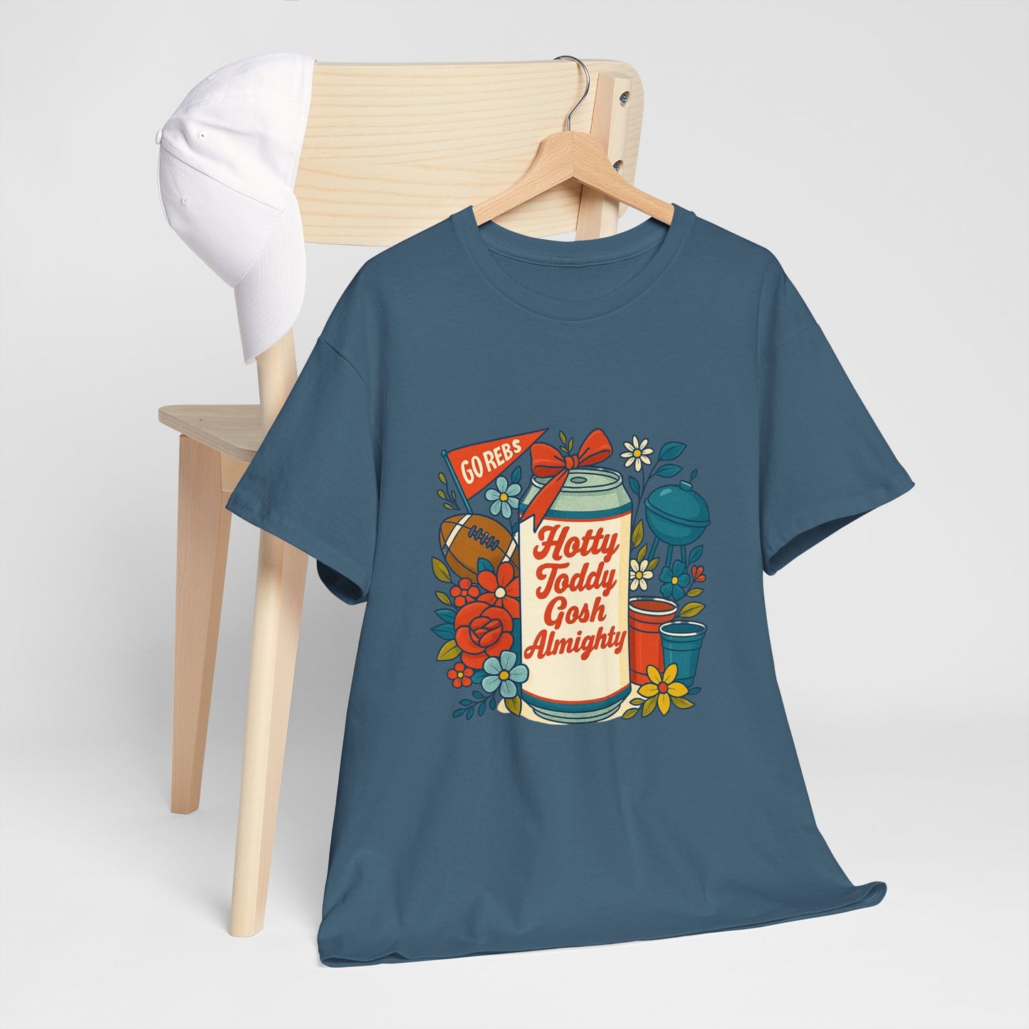 Hotty Toddy Heavy Cotton Tee - Unisex Graphic T-Shirt, Casual Wear, College Apparel, Gift for Students, Spring Break Fashion
