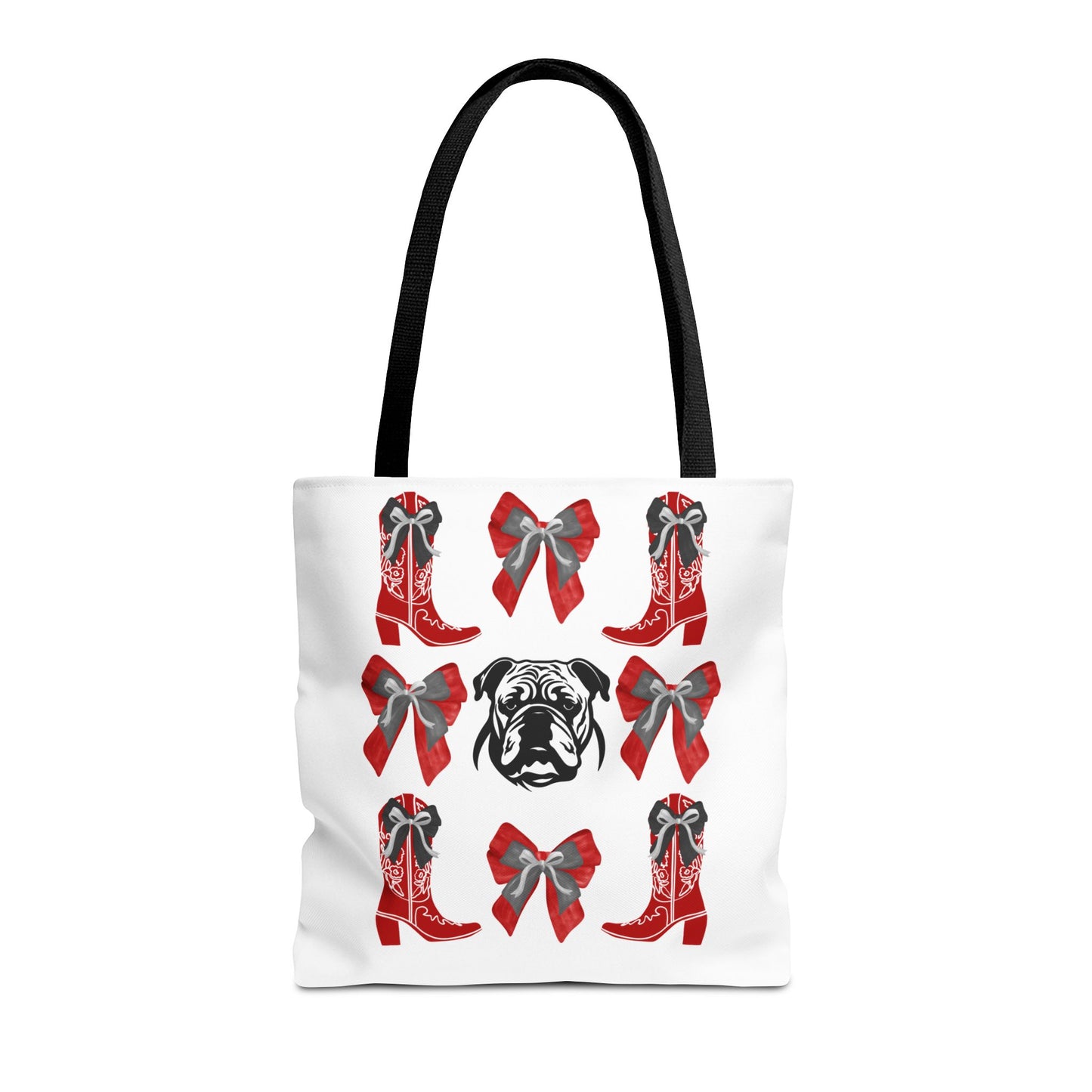 UGA Bulldogs Coquette Bow Tote Bag
