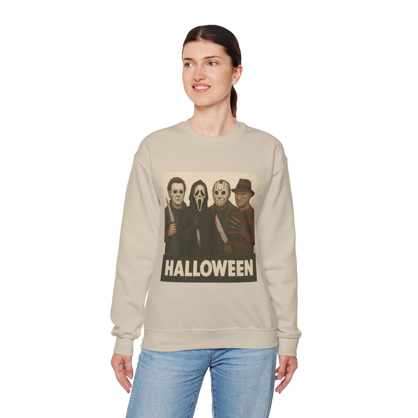 Spooky Movie Crewneck Sweatshirt - Halloween Horror Apparel