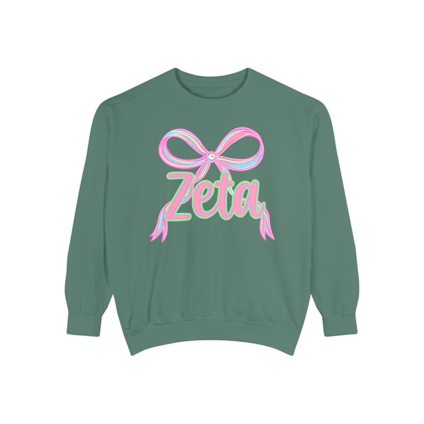 Zeta Graphic Sweatshirt, Cozy Fashion, Gift for Sorority Sisters, Cute Casual Wear, College Apparel, Unisex Outfit