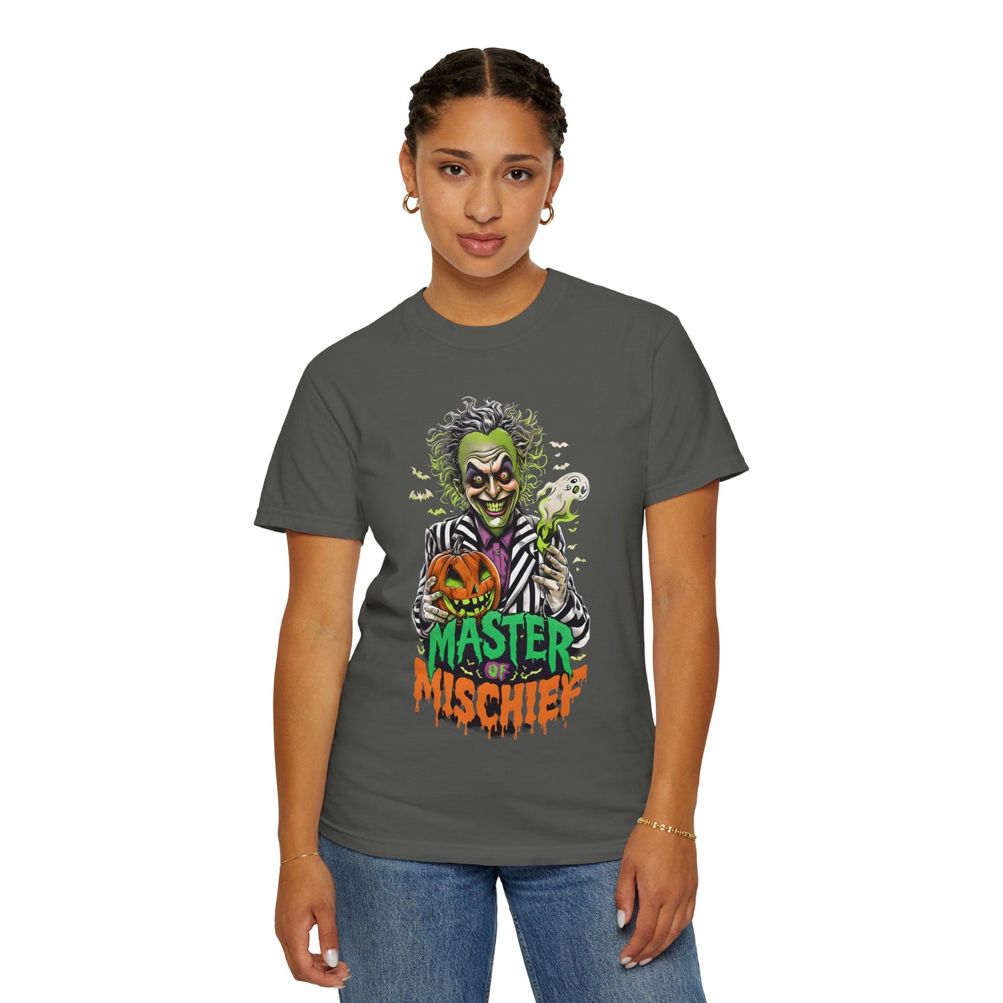 Master of Mischief Unisex T-Shirt, Halloween Party Shirt, Costume Tee, Spooky Gift, Fall Apparel, Graphic Tee