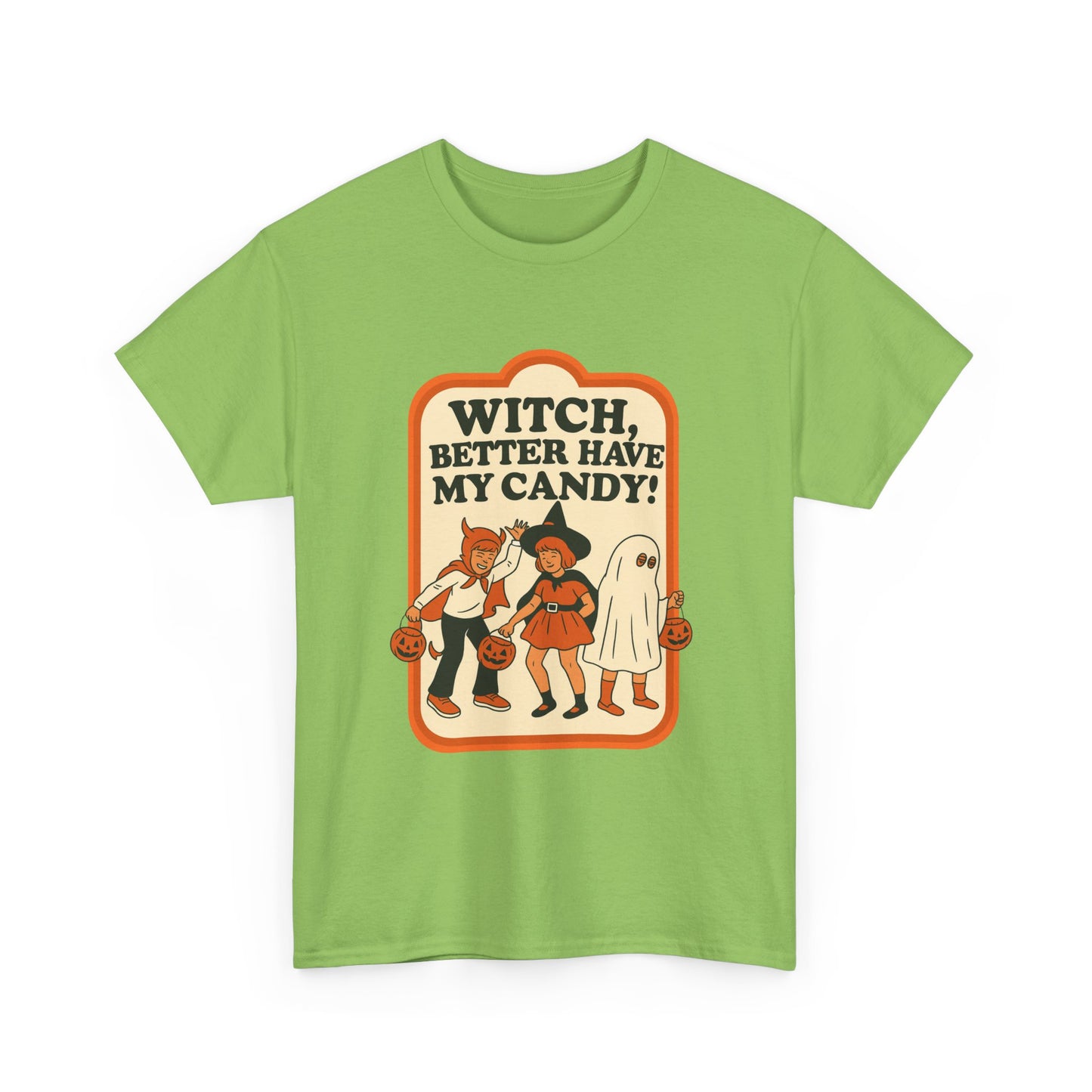 Halloween Witch Candy Tee - Unisex Cotton Shirt