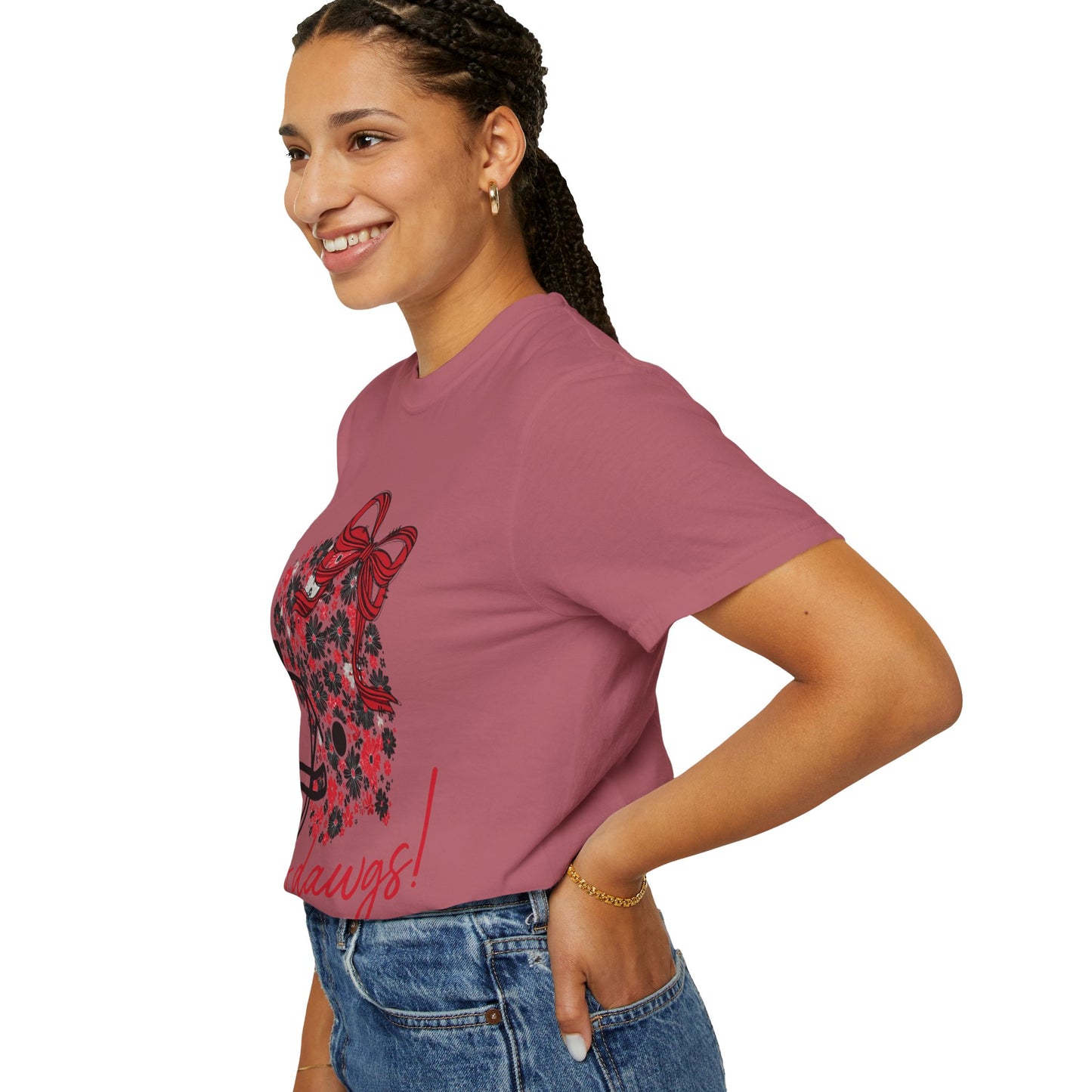 Floral Game Day T-Shirt for Fans, Unisex Apparel, Sports Tee for Tailgating, Perfect for Football Season, Gift for Team Supporters
