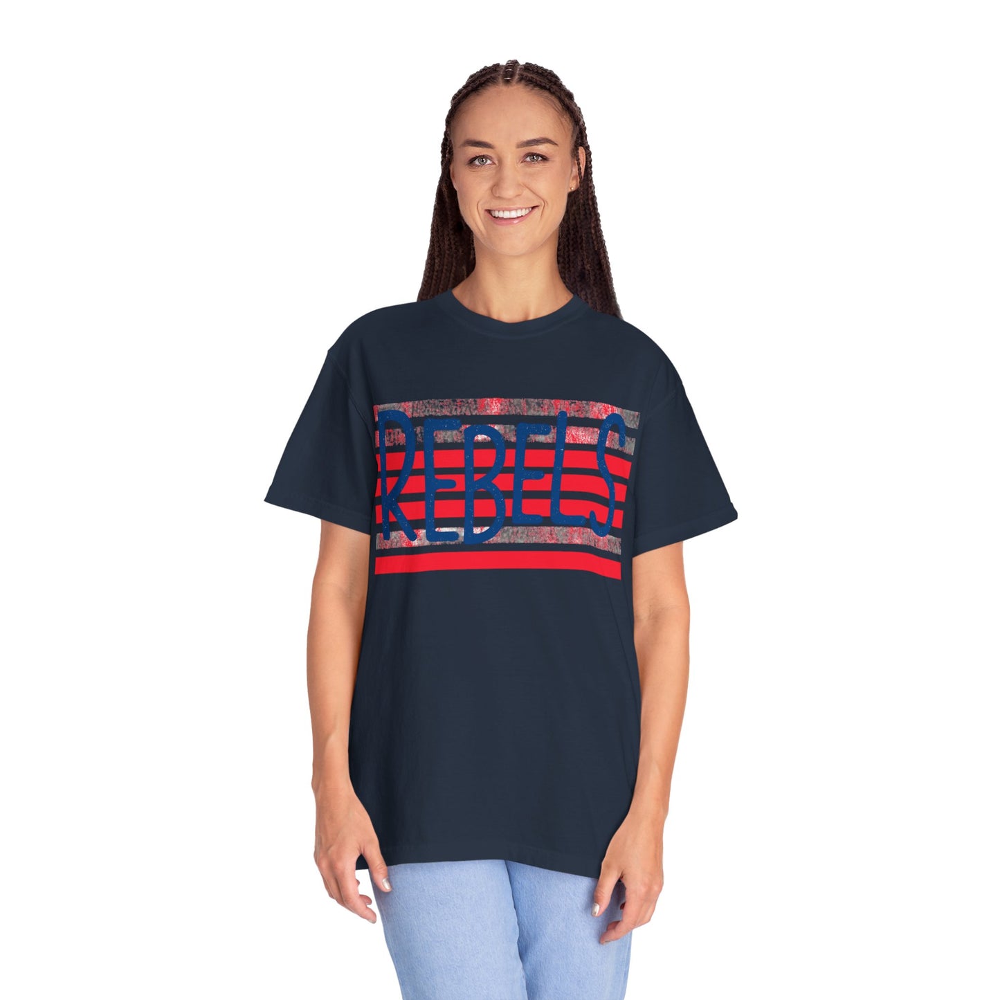Rebels T-Shirt, Vintage Style Tee, Unisex Graphic Shirt, Summer Fashion, Independence Day Apparel, Football Game Day, Hotty Toddy