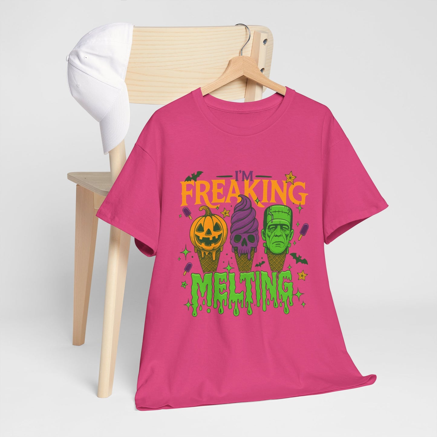 Halloween Unisex Heavy Cotton Tee, Fun Fall Shirt, Halloween Costume Top, Spooky Party Tee, Trick or Treat Apparel