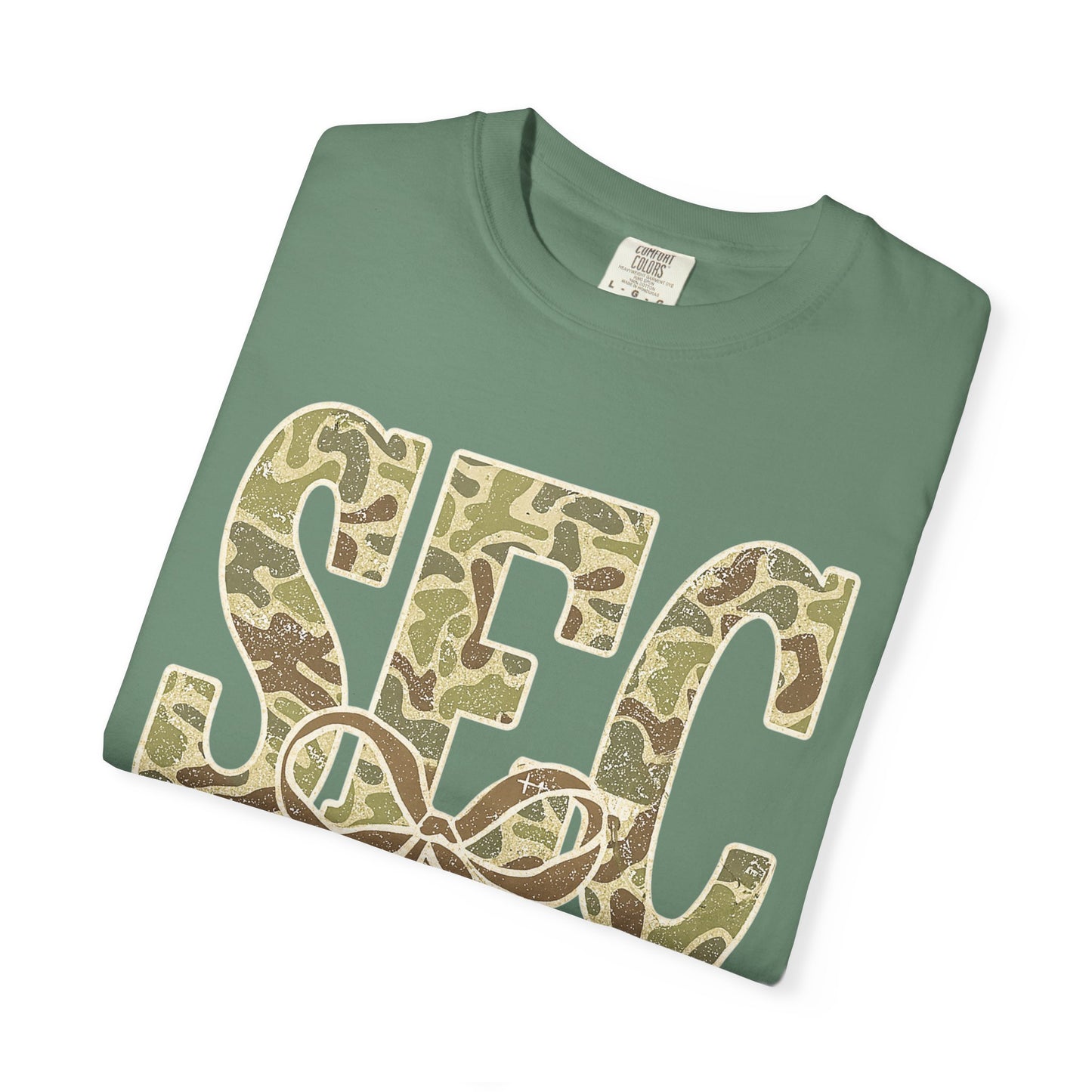 Camo Lettered Unisex T-Shirt - SEC Fan Gear - Gift for Him - Outdoor Wear
