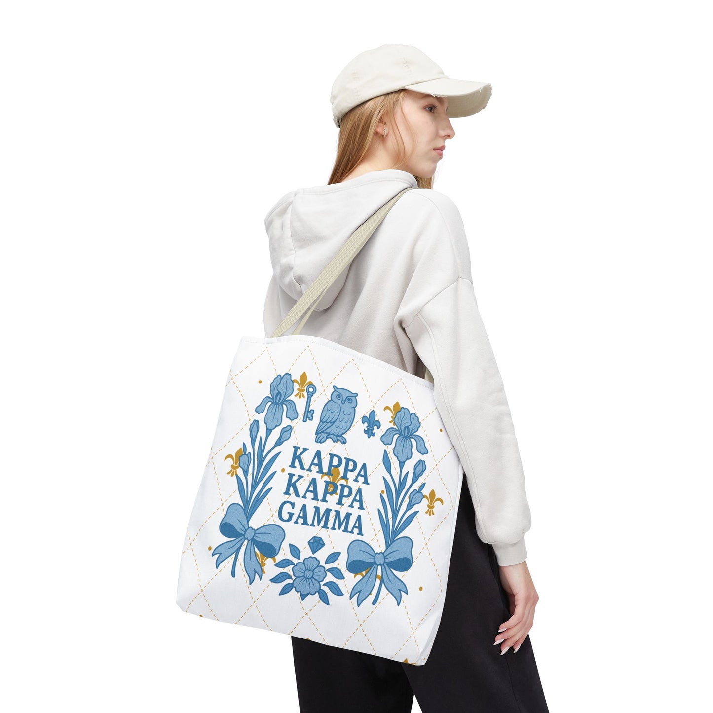 Floral KKG Sorority Tote Bag | College Student Gift, Event Tote