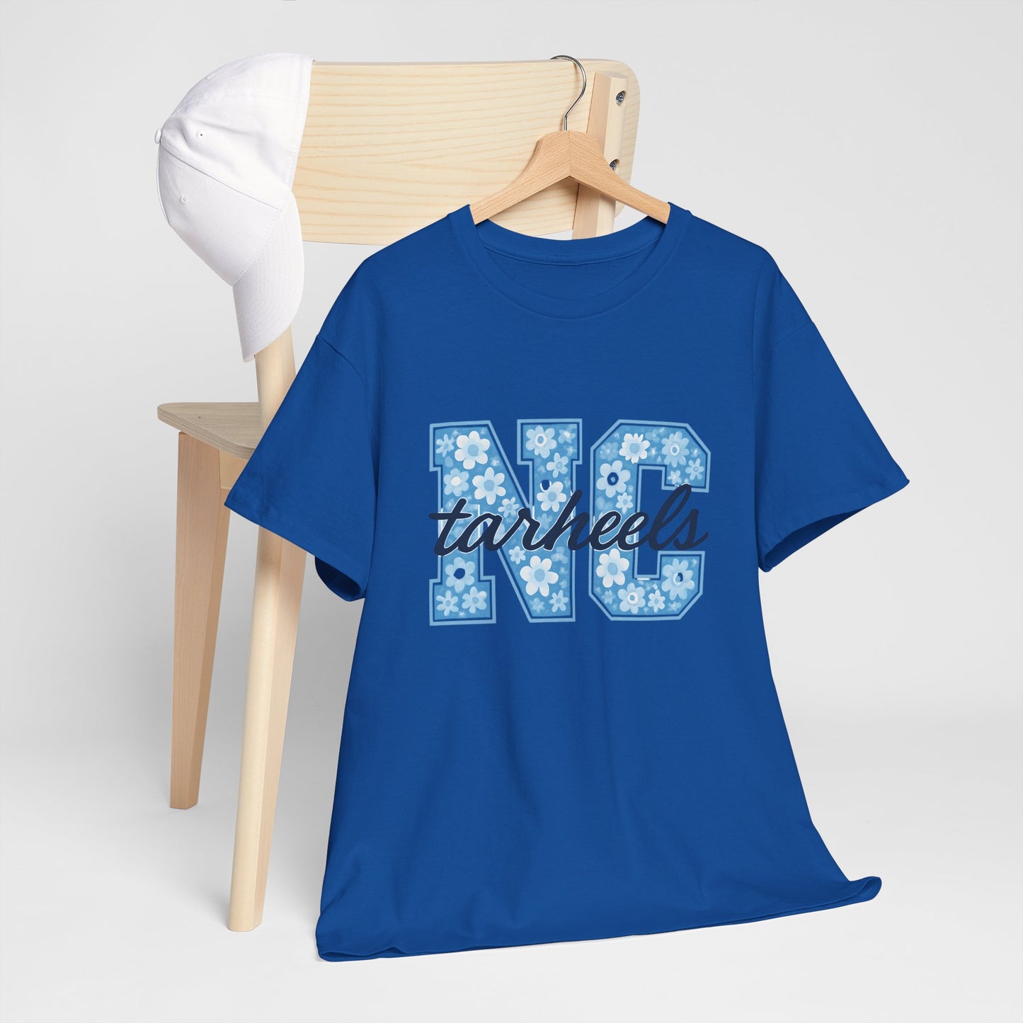 North Carolina Tarheels Unisex Heavy Cotton Tee, College Spirit Wear, Men's and Women's Casual T-Shirt, School Pride Apparel, Gift for Fans