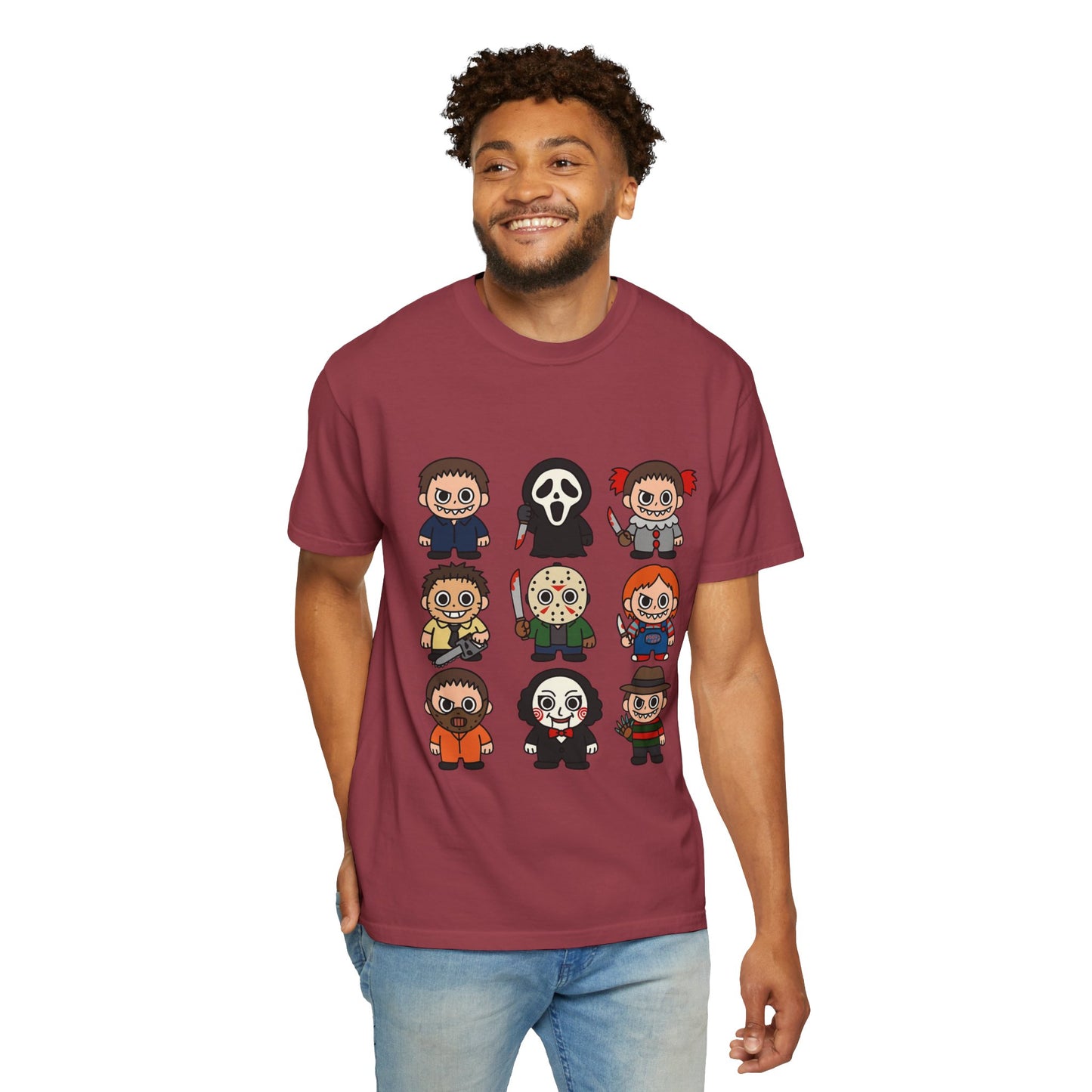 Pop Culture Horror Character T-Shirt, Unisex Tee, Halloween Tee, Horror Movie Merch, Funny Graphic Shirt, Gift for Horror Fans