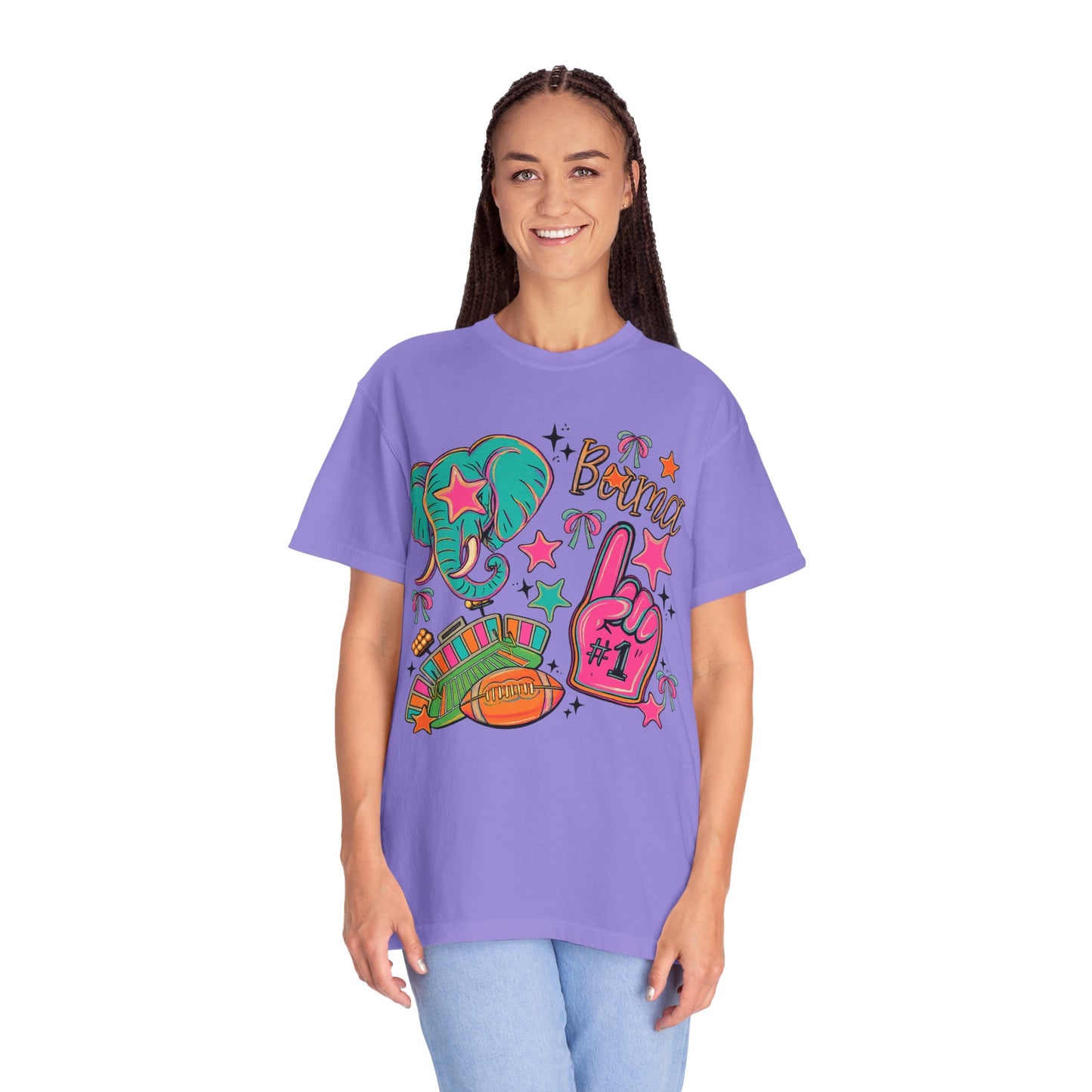 Preppy Neon Elephant Fan T-Shirt
