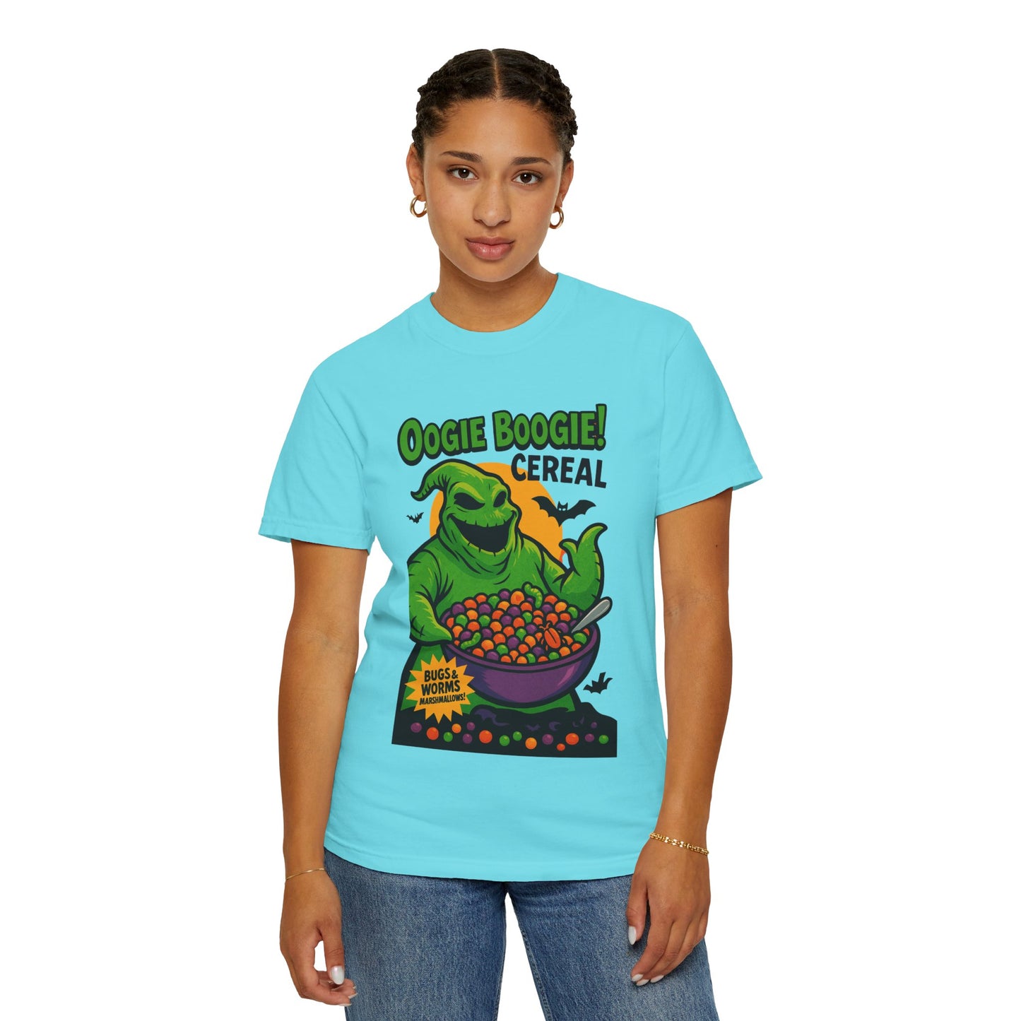 Oogie Boogie Cereal Unisex T-Shirt, Halloween Tee, Cartoon Apparel, Gifts for Fans, Unique Graphic Shirt, Spooky Style