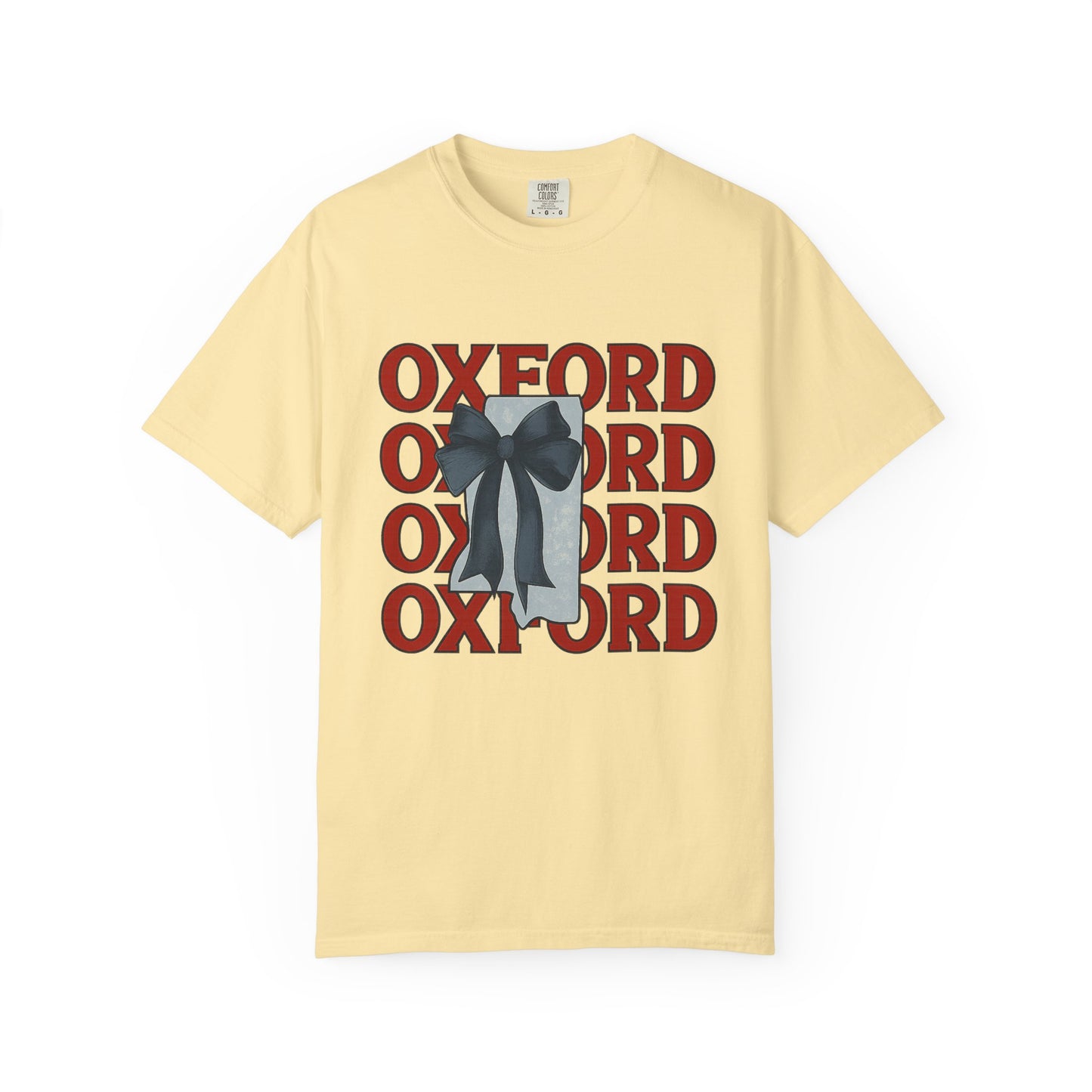 Oxford Bow Graphic Tee, Casual Unisex T-shirt, Gift for Students, College Apparel, Trendy Fashion Top, Birthday Gift