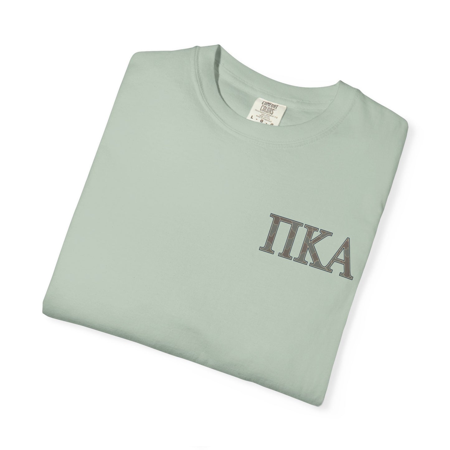 PiKappaAlpha Camouflage T-Shirt | Unisex Garment-Dyed Tee | Casual Wear, Greek Life Apparel, College Gifts, Brotherhood Shirt, Event [...]