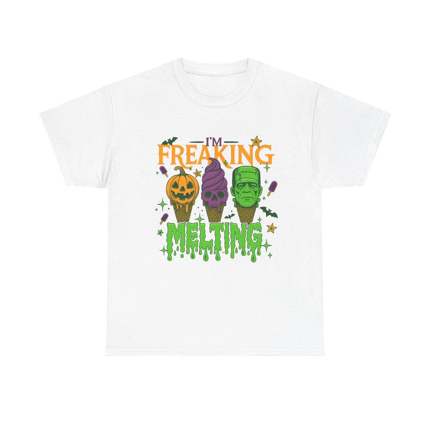 Halloween Unisex Heavy Cotton Tee, Fun Fall Shirt, Halloween Costume Top, Spooky Party Tee, Trick or Treat Apparel
