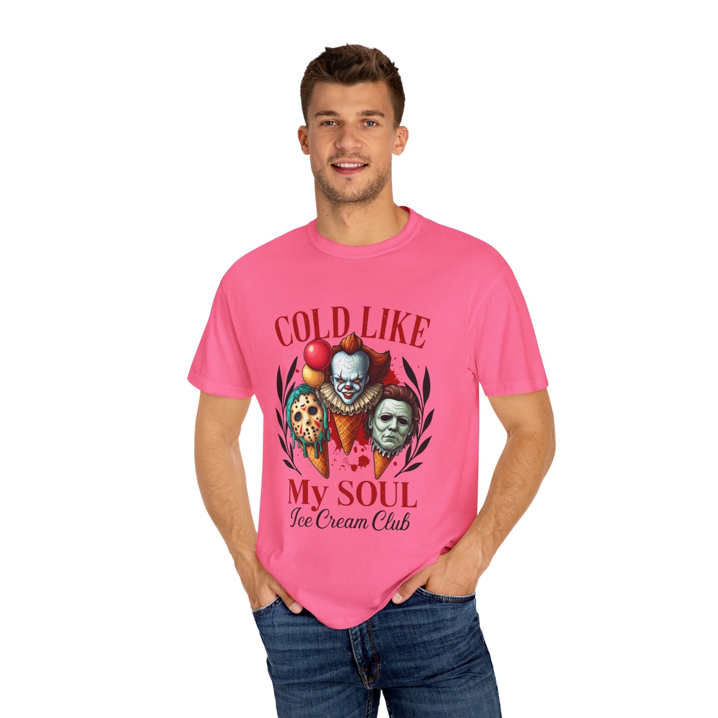 Chilling Soul T-Shirt, Vintage Horror Tee, Unisex Graphic Shirt, Ice Cream Lovers Gift, Fun Movie Merch