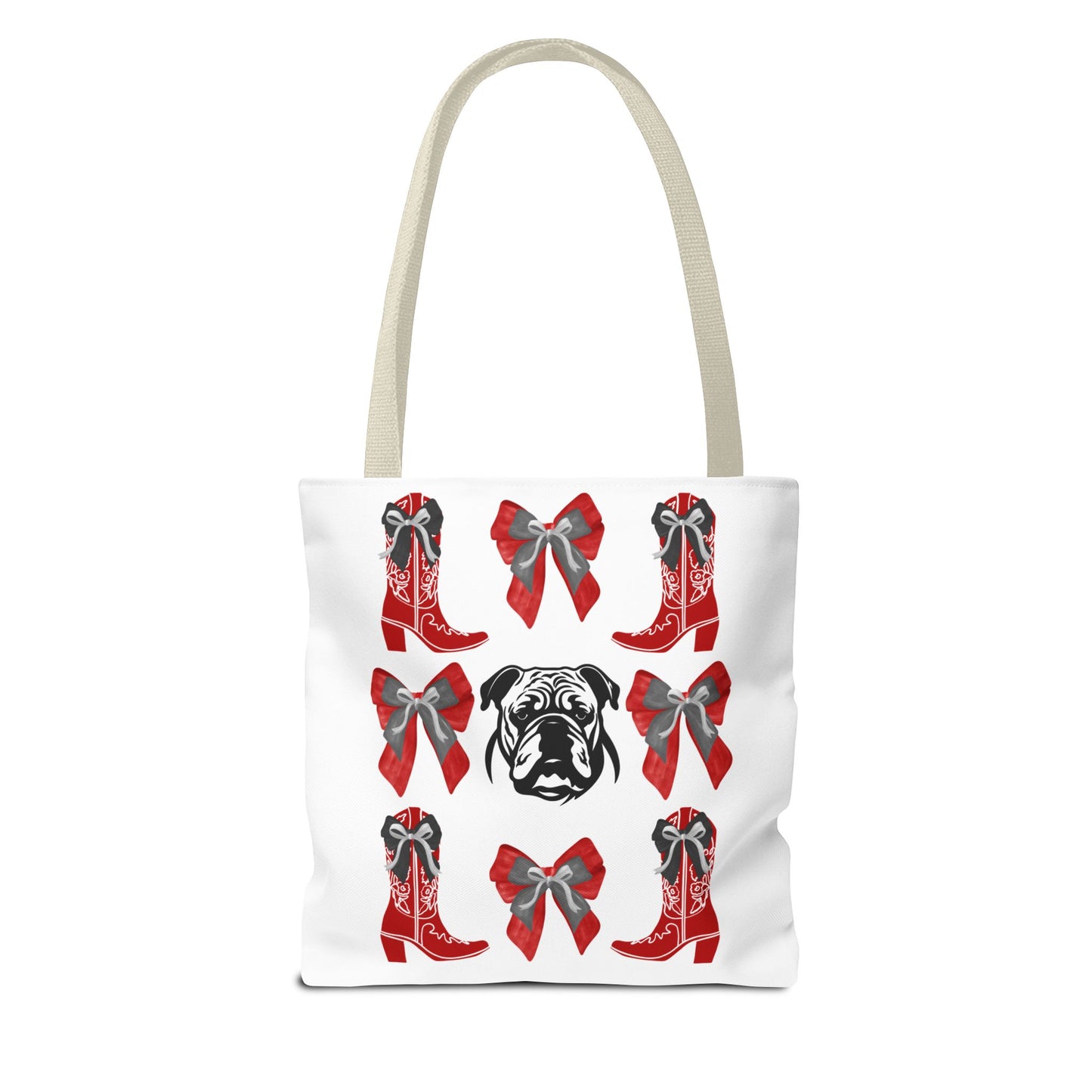 UGA Bulldogs Coquette Bow Tote Bag