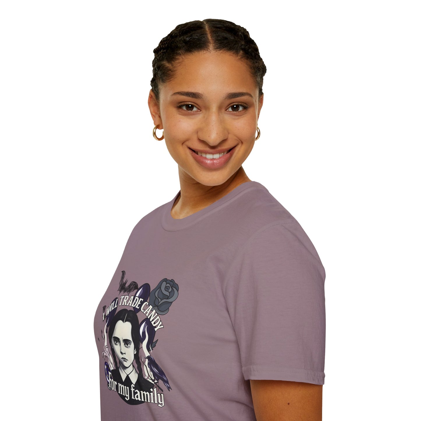 Gothic Family Tribute Unisex Tee - Halloween Dark Aesthetic Apparel