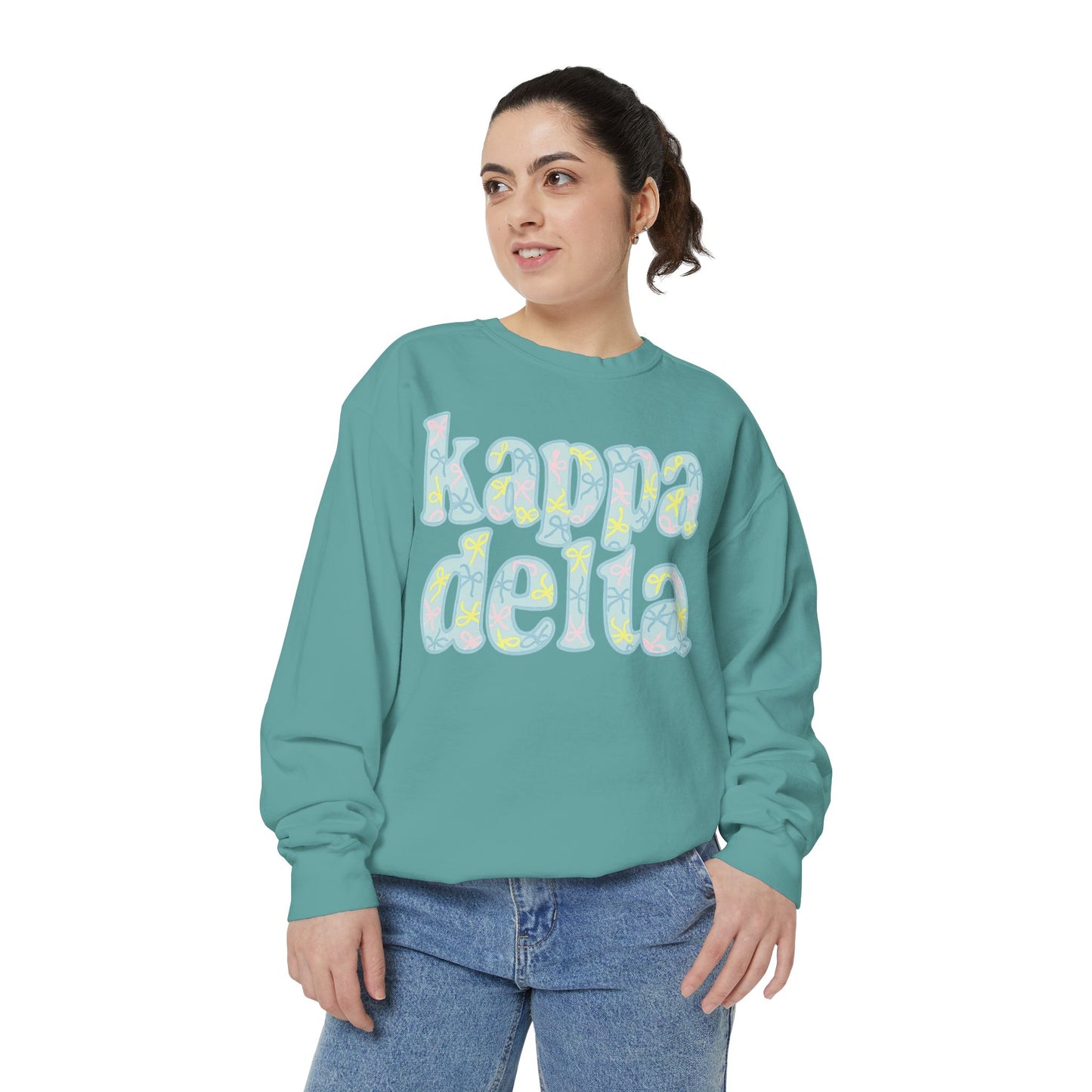 Sorority Sisters Cozy Sweatshirt - KaDelta Unisex Garment-Dyed