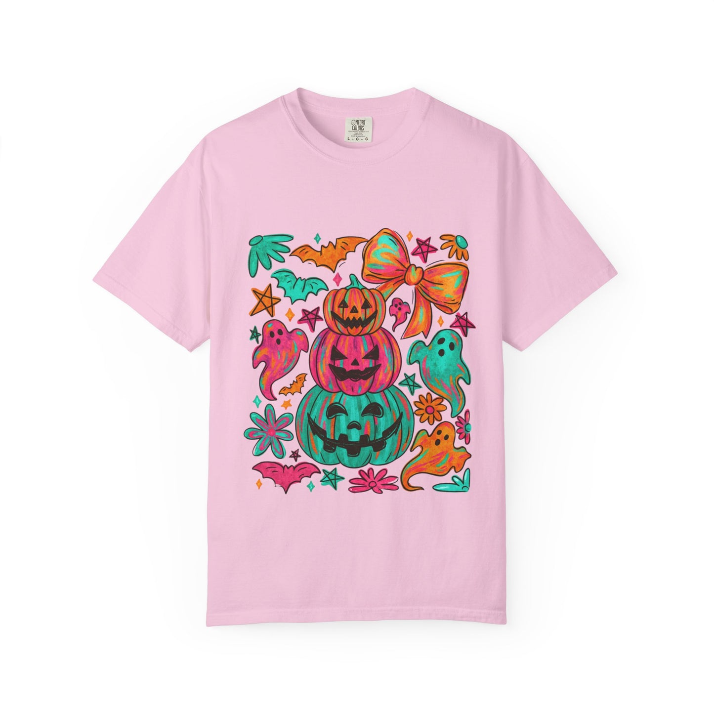 Whimsical Halloween T-Shirt, Perfect for Fall Celebrations, Ghosts & Pumpkins Design, Unisex Tee, Festive Apparel, Halloween Costume
