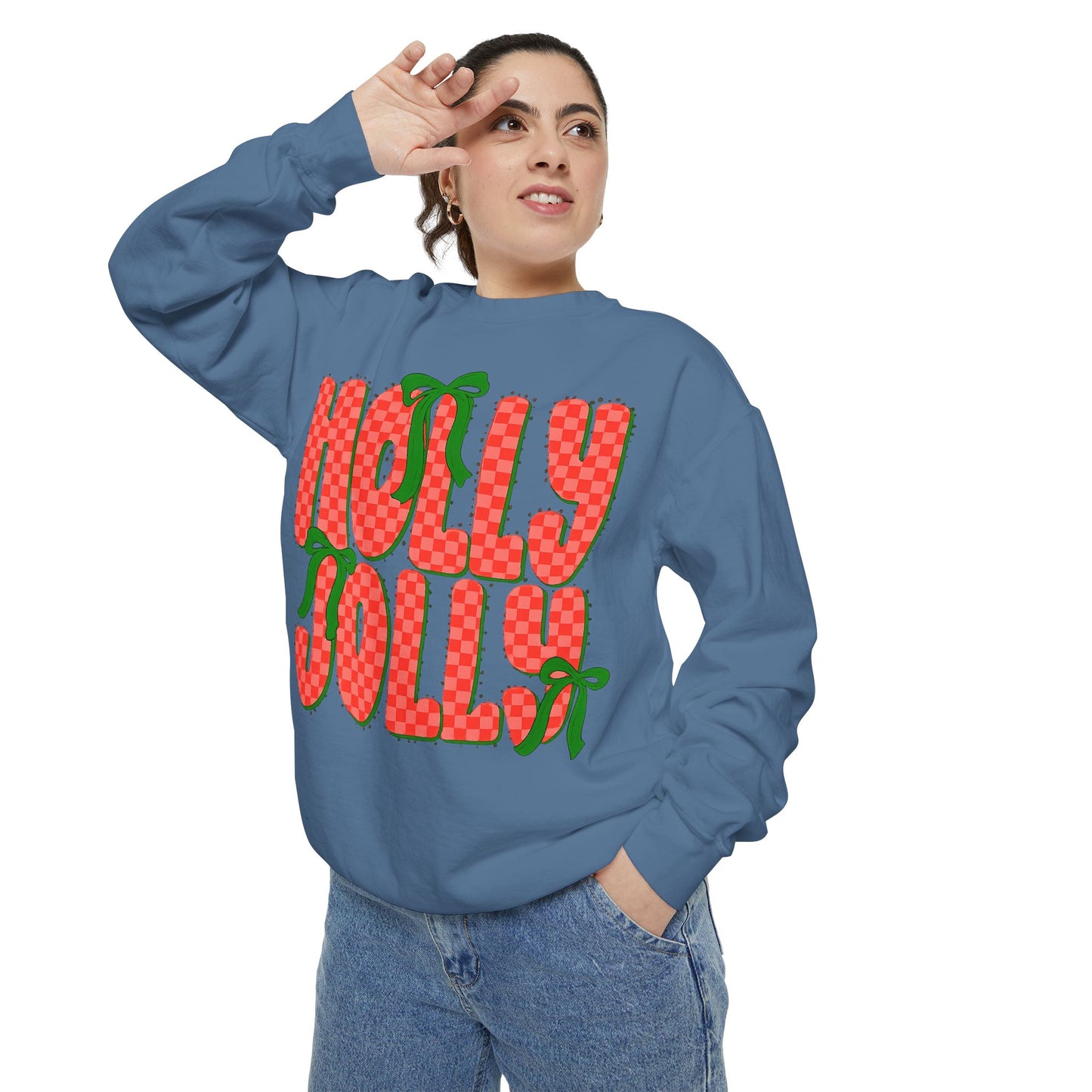 Holly Jolly Sweatshirt — Festive Christmas Holiday Pullover