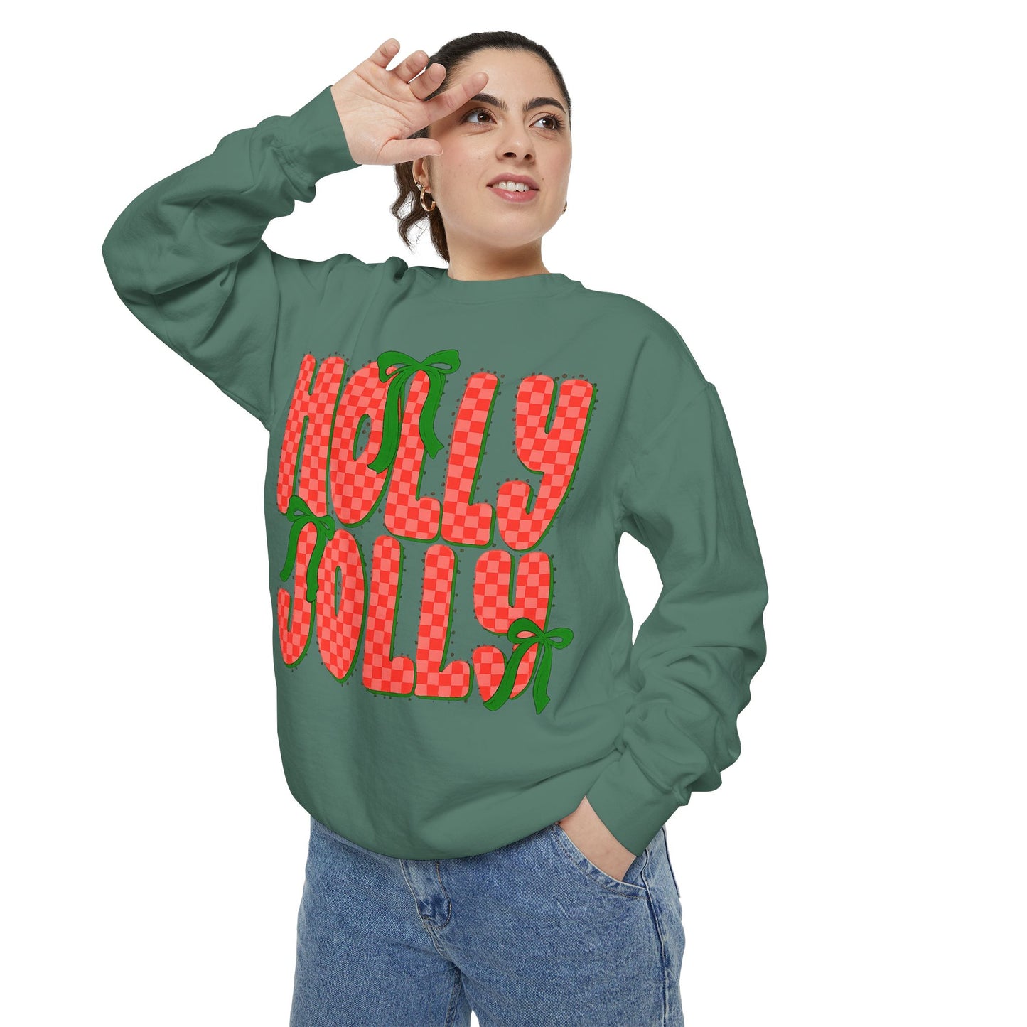 Holly Jolly Sweatshirt — Festive Christmas Holiday Pullover