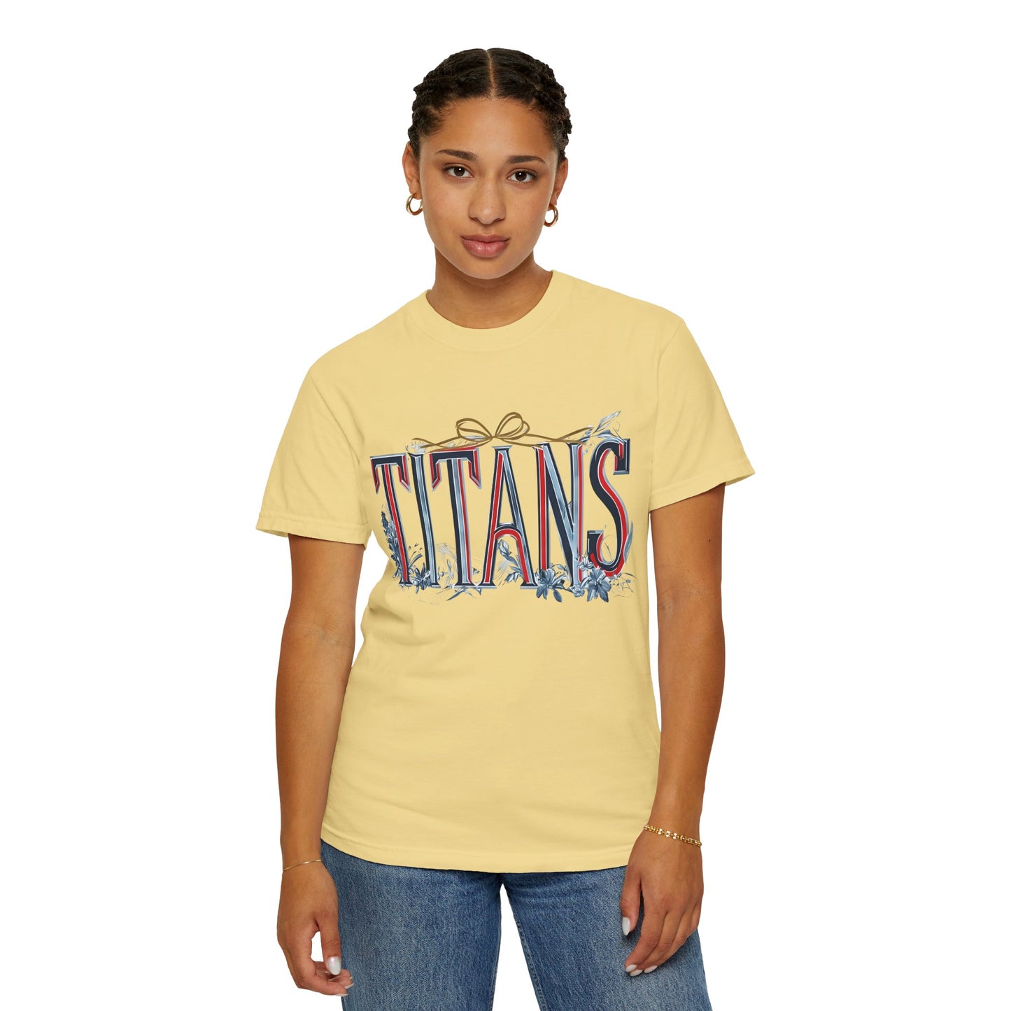 Floral Titans Garment-Dyed T-Shirt