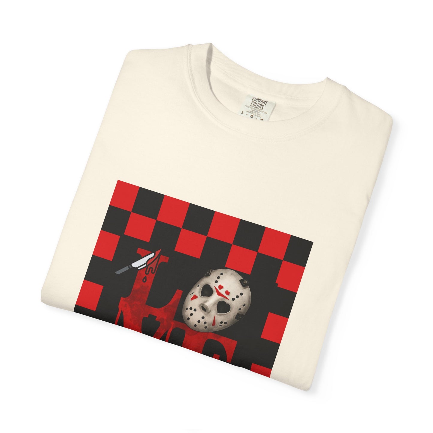Scary Movie Mask Love Print T-Shirt