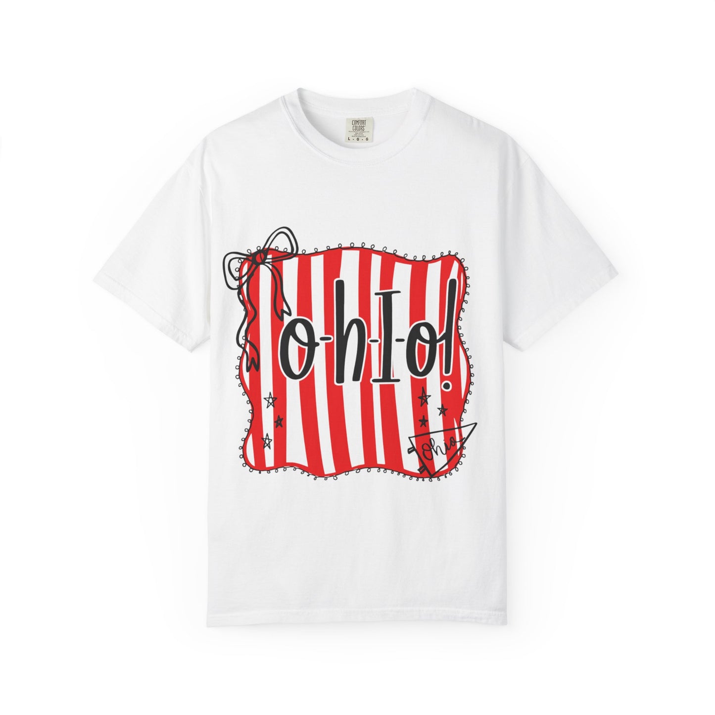 Ohio Stripe T-Shirt - Fun Casual Wear for Columbus Fans