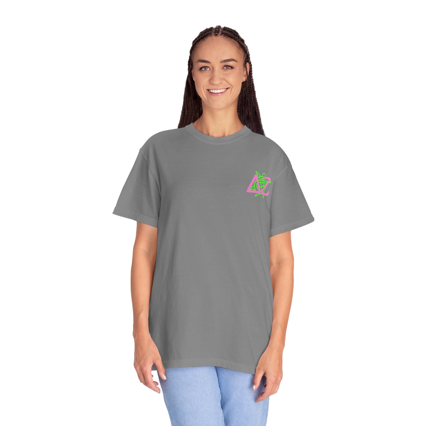 Delta Zeta Unisex T-Shirt, Sorority Shirt, Garment-Dyed Tee, Cute College Top, Sisterhood Apparel, Gift for Sorority Sisters