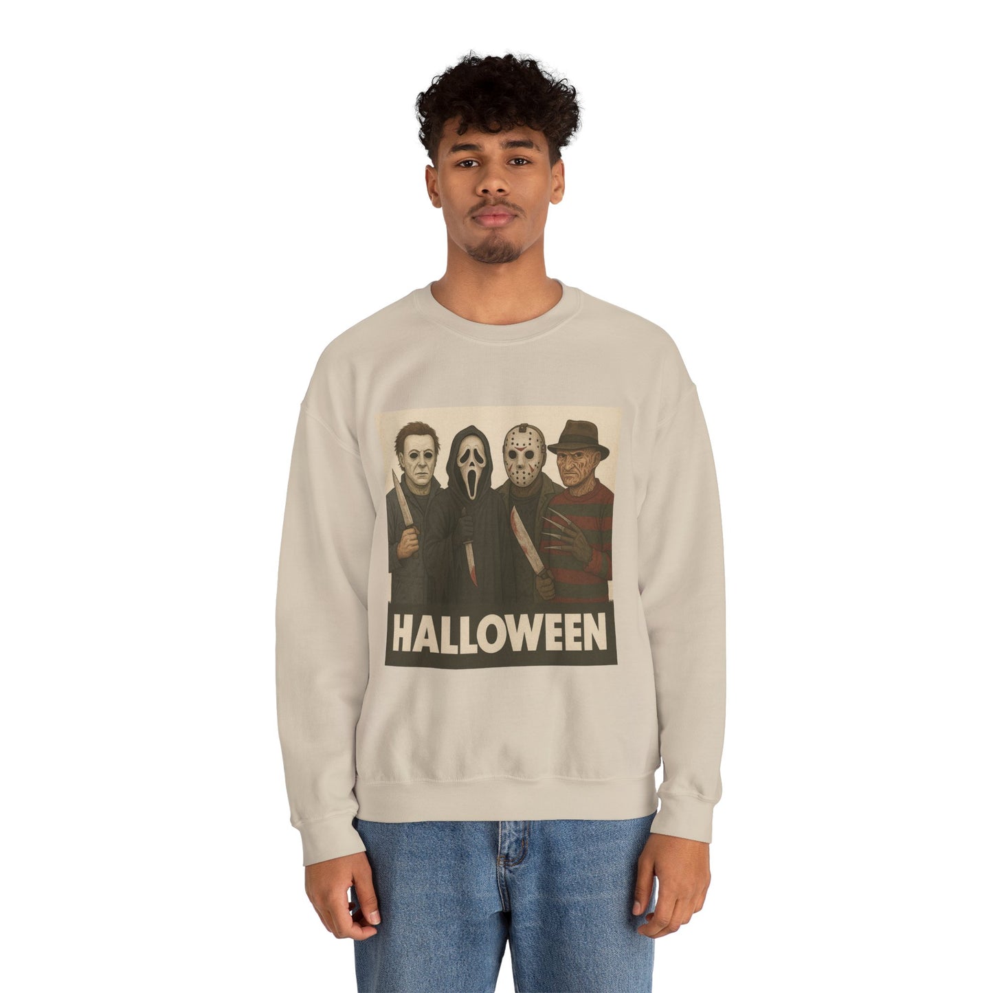 Spooky Movie Crewneck Sweatshirt - Halloween Horror Apparel