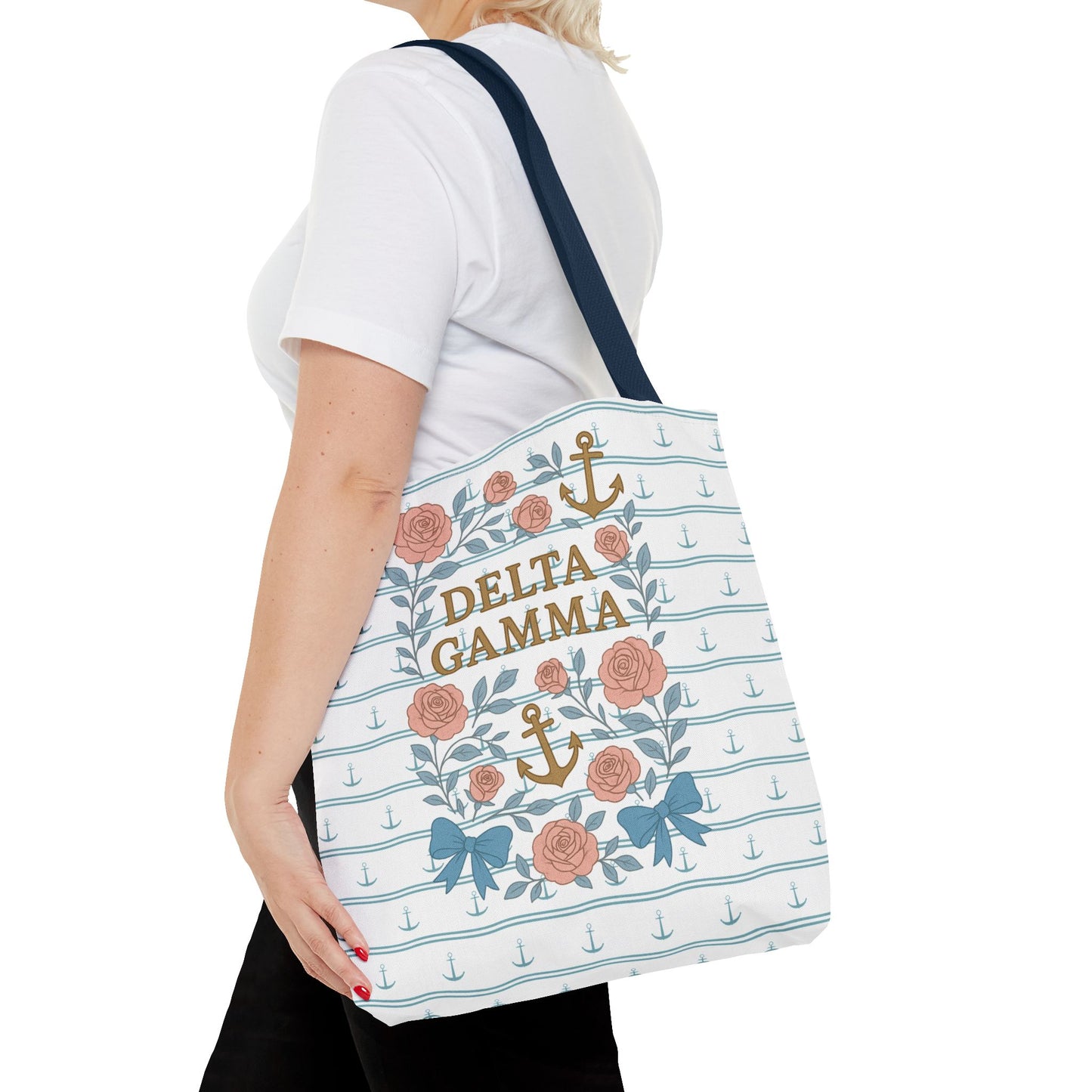 Floral Tote Bag - Delta Gamma Sisterhood Gift