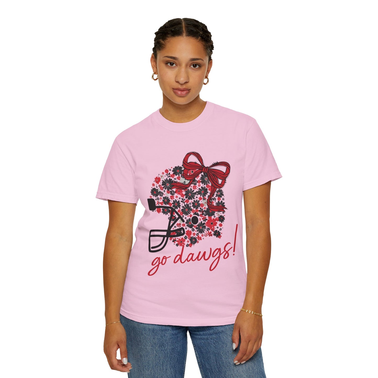 Floral Game Day T-Shirt for Fans, Unisex Apparel, Sports Tee for Tailgating, Perfect for Football Season, Gift for Team Supporters
