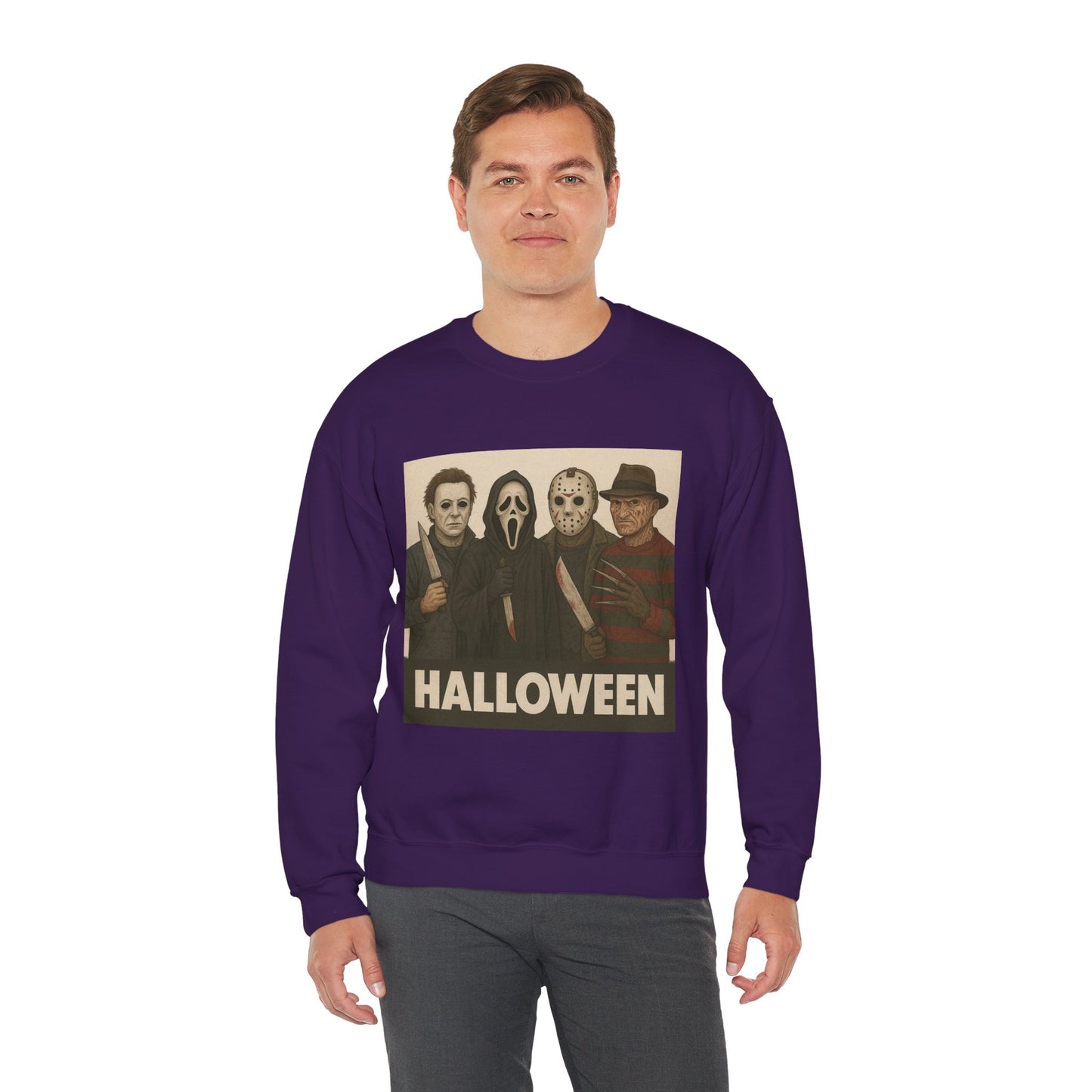 Spooky Movie Crewneck Sweatshirt - Halloween Horror Apparel
