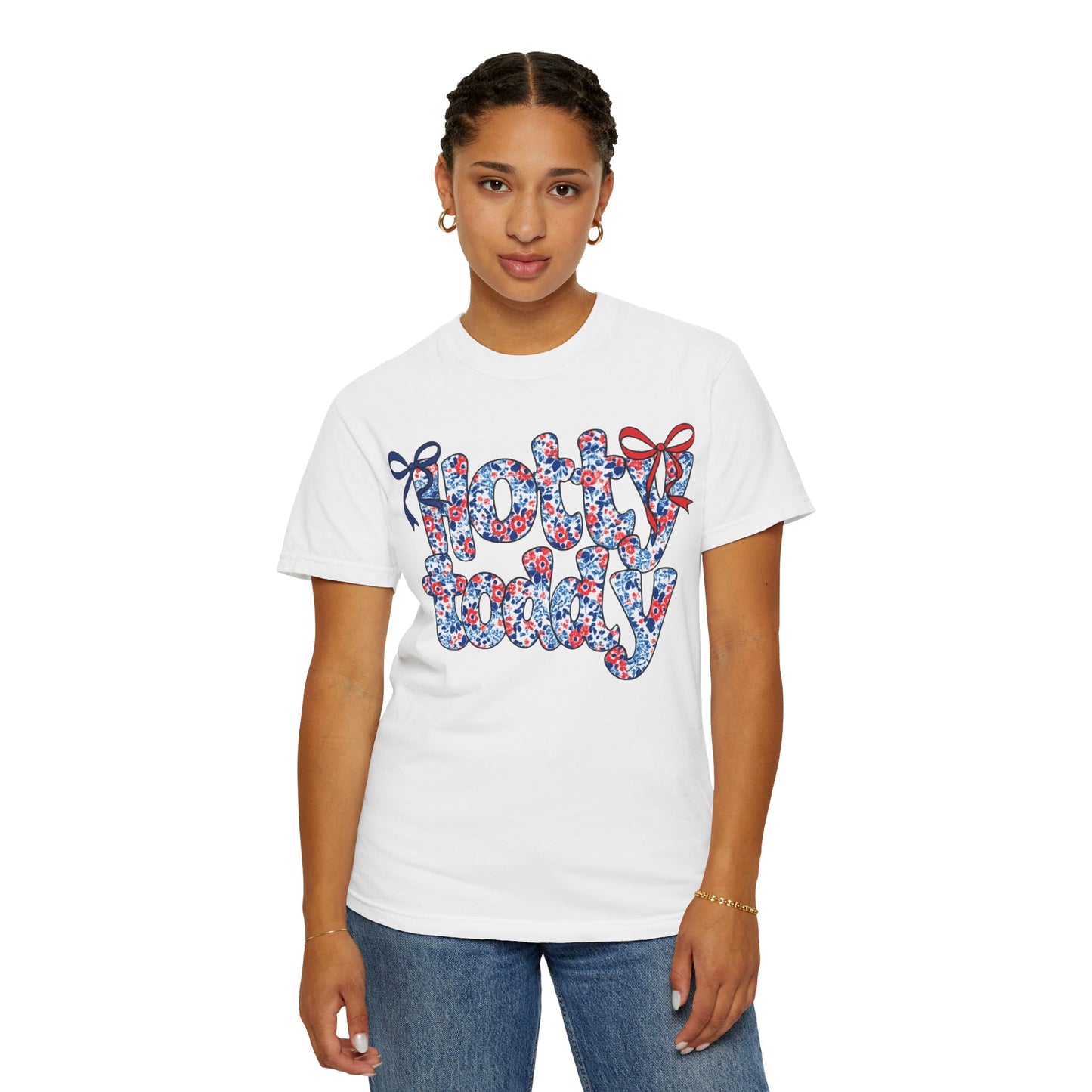 Floral Hotty Toddy Coquette Bow T-Shirt