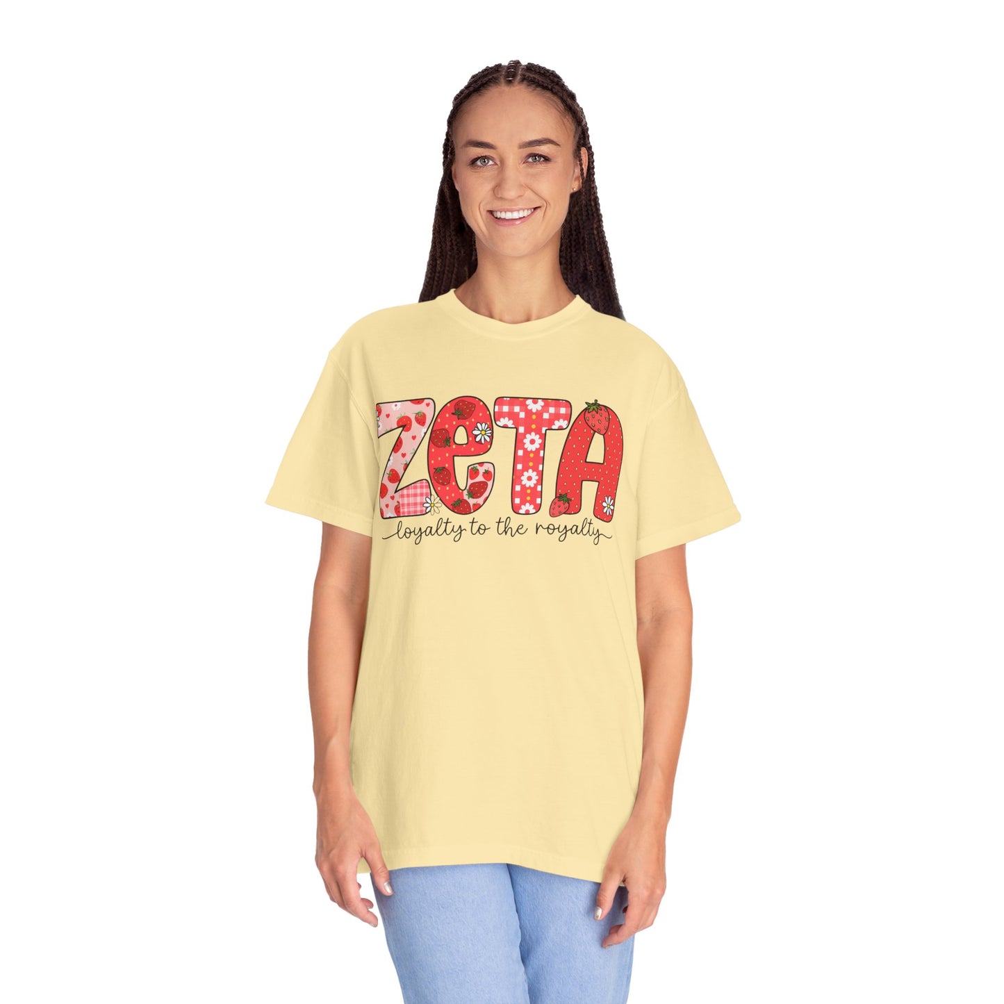 ZTALoyalty T-Shirt, Unisex Garment-Dyed Tee, Perfect for Sorority Events, Greek Life Apparel, Custom Festive Shirt, Everyday Casual Wear