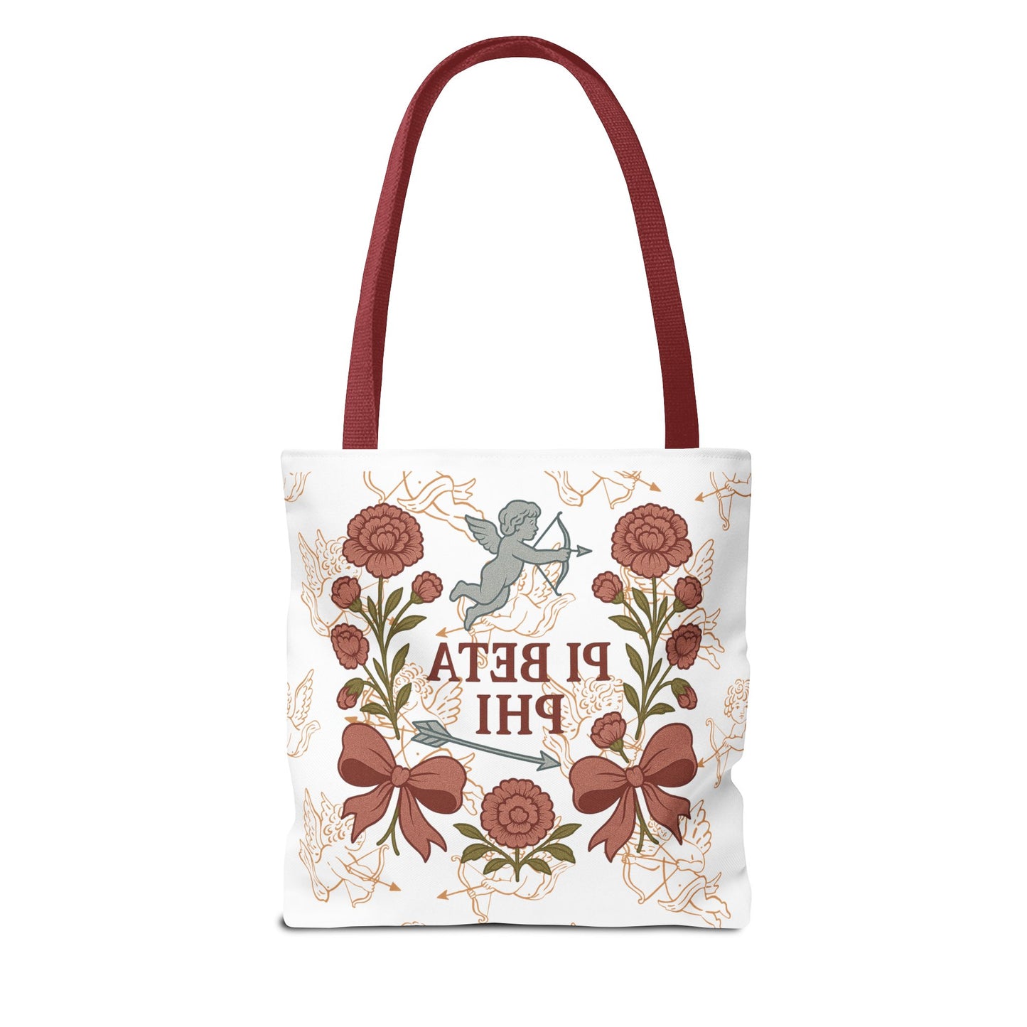 Floral Pi Phi Sorority Tote Bag