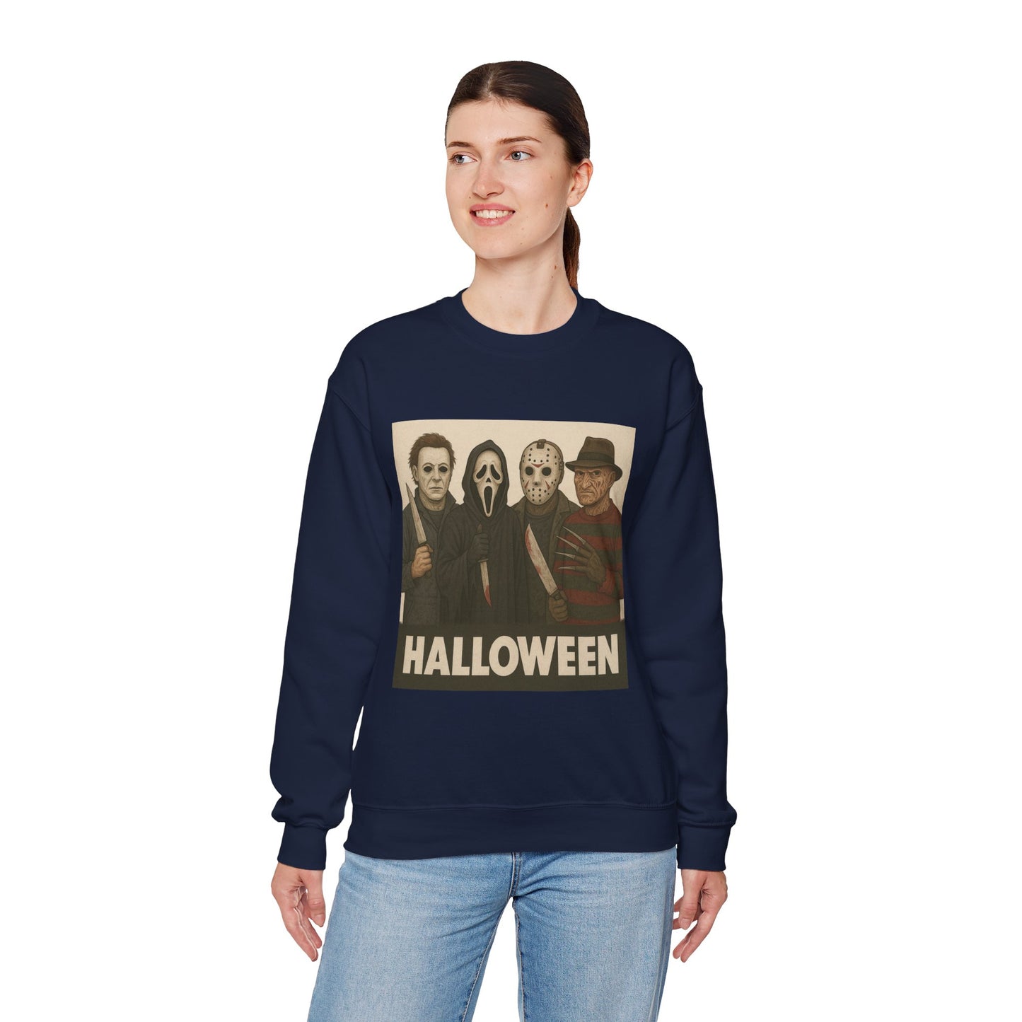 Spooky Movie Crewneck Sweatshirt - Halloween Horror Apparel