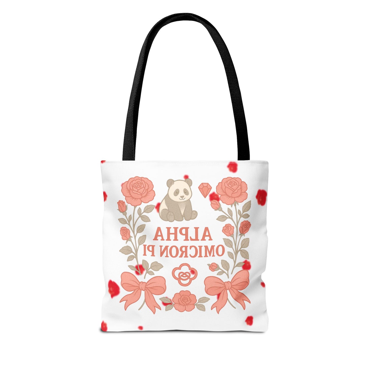 Floral Alpha Omicron Pi Tote Bag, Sorority Tote, Gift for Sisters, College Bag, Cute Everyday Tote
