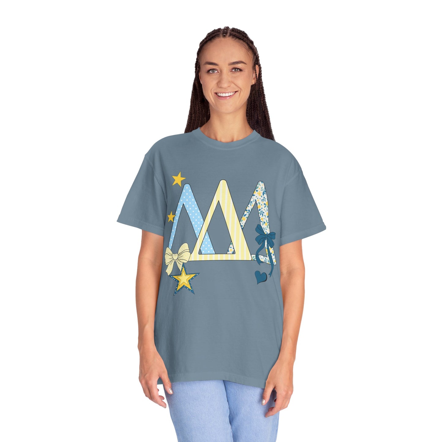 Whimsical yellow and blue Graphic T-Shirt