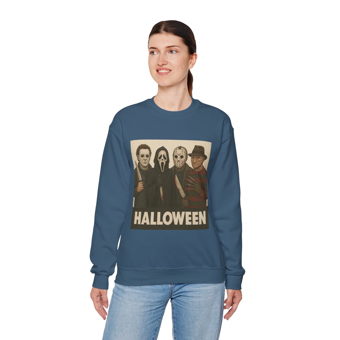 Spooky Movie Crewneck Sweatshirt - Halloween Horror Apparel