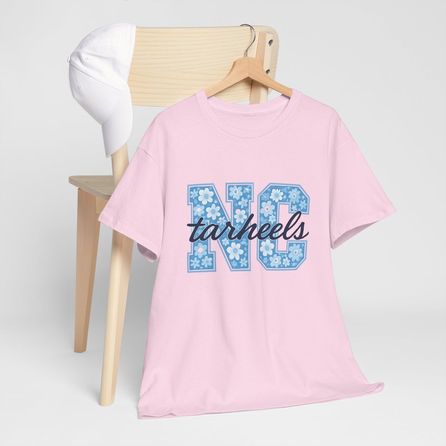 North Carolina Tarheels Unisex Heavy Cotton Tee, College Spirit Wear, Men's and Women's Casual T-Shirt, School Pride Apparel, Gift for Fans