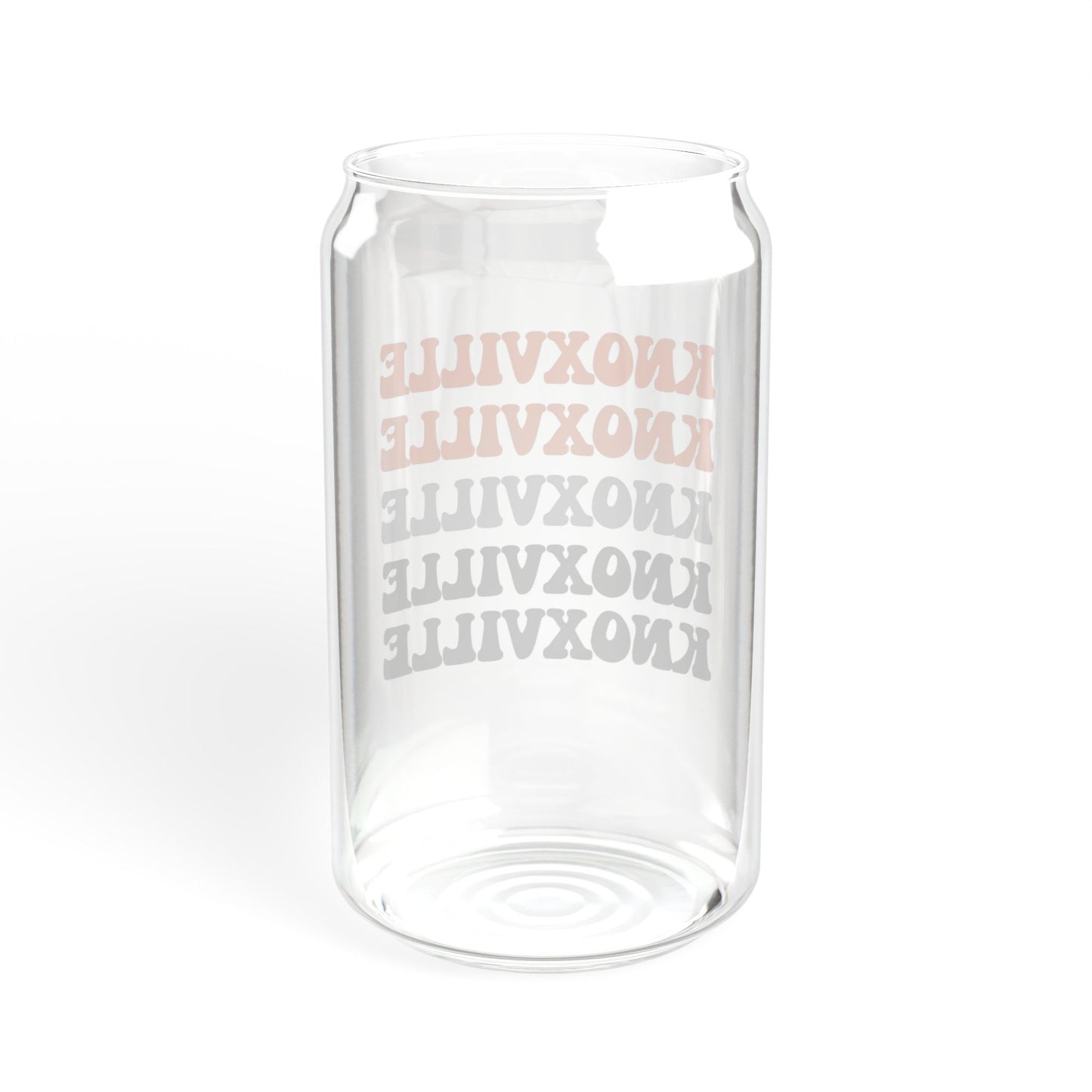 Knoxville Sipper Glass, 16oz - Stylish Drinkware for Home & Gifts, Summer Parties, Personalized Engagements, Office Decor, Eco-Friendly