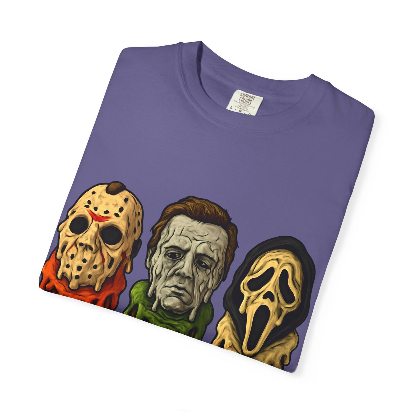 Halloween Horror Movie T-Shirt with Iconic Characters, Unisex Casual Tee for Gifting, Summer Fun, Halloween Costume, Movie Lovers