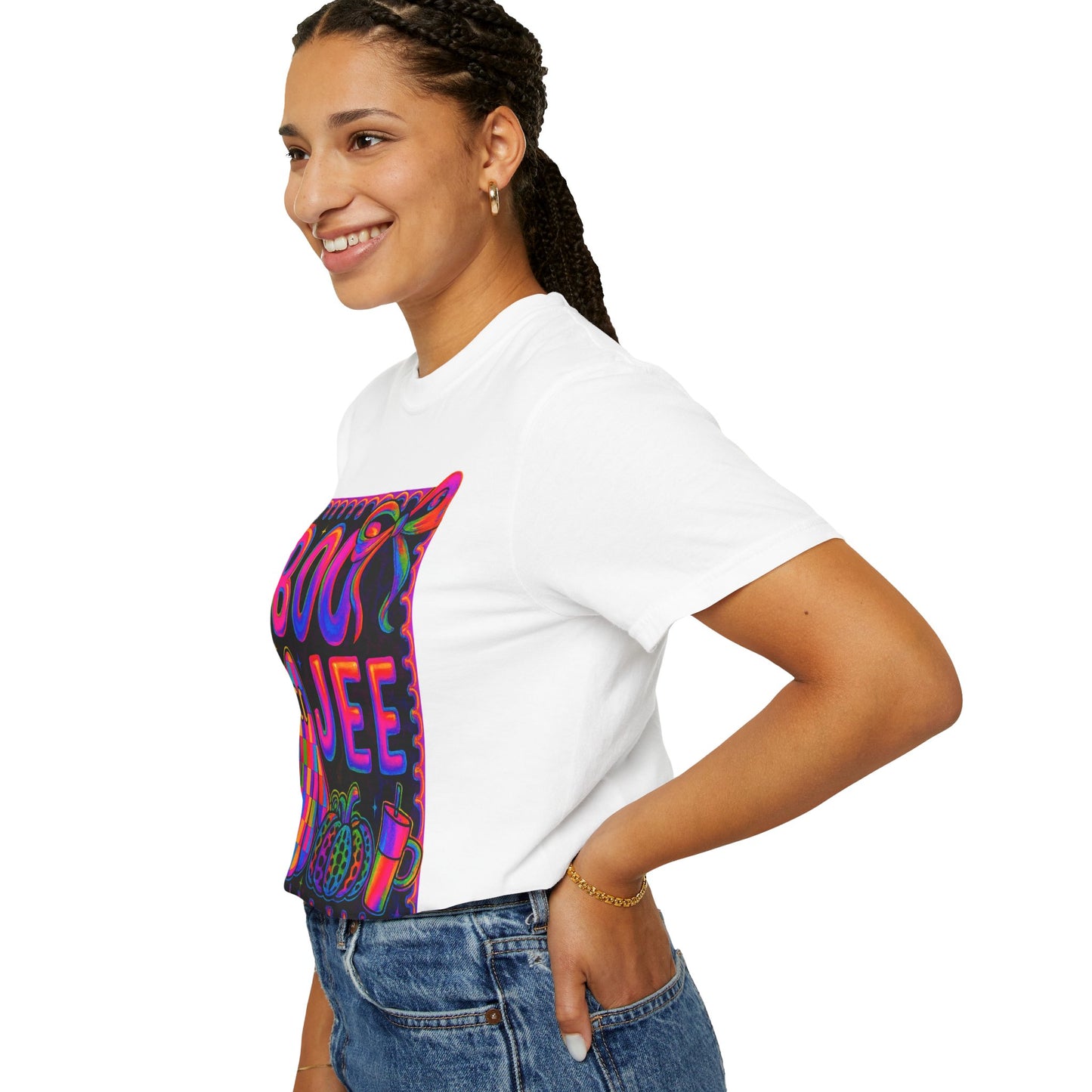 BOOJee Retro Comfort Colors, Garment-Dyed T-shirt, Colorful Graphic Tee, Unisex Streetwear, Fun Gift, Festival Fashion, Vegan Style