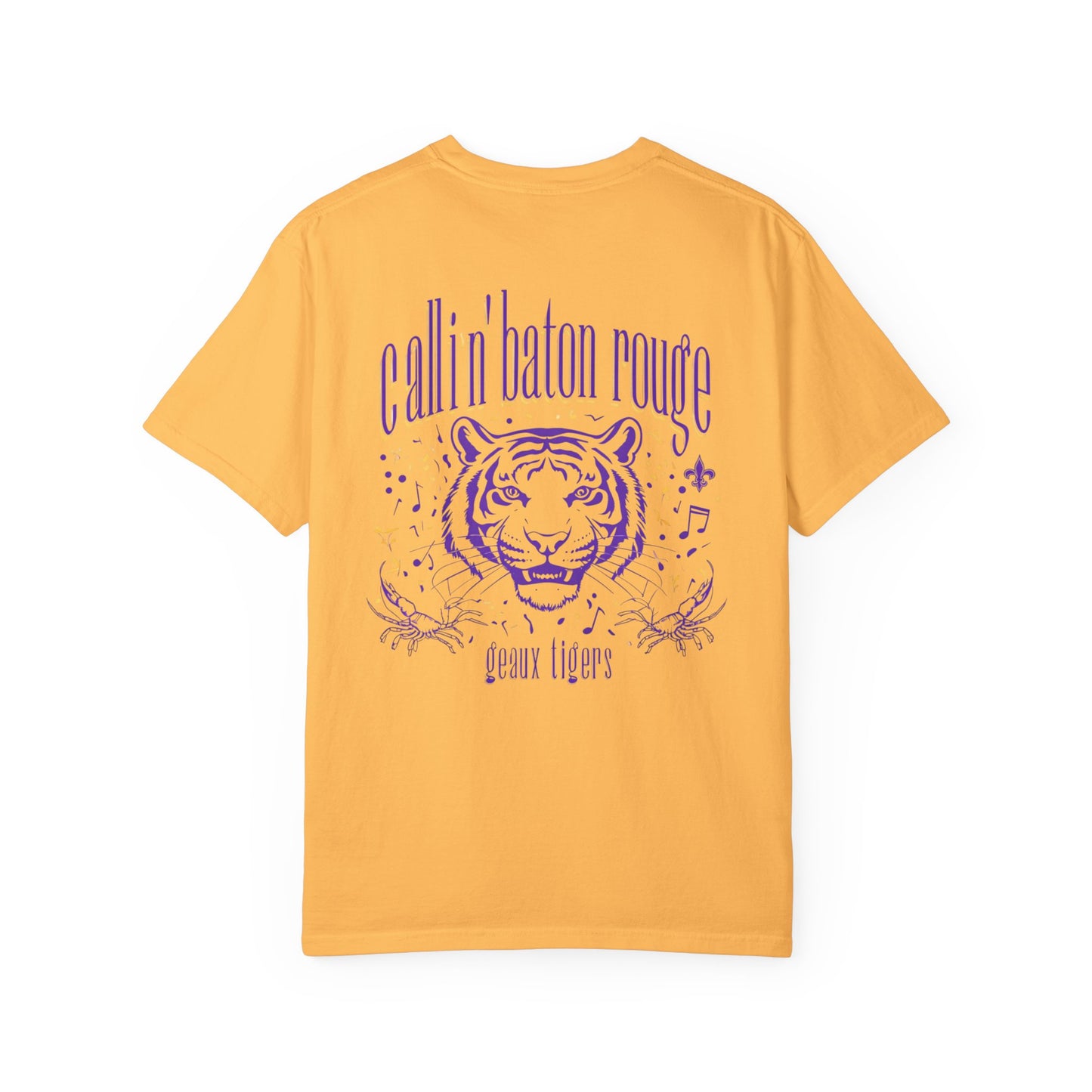 Baton Rouge Spirit T-Shirt - Unisex Garment-Dyed Tee for Game Day, College Football, Mardi Gras, Team Pride, Casual Wear