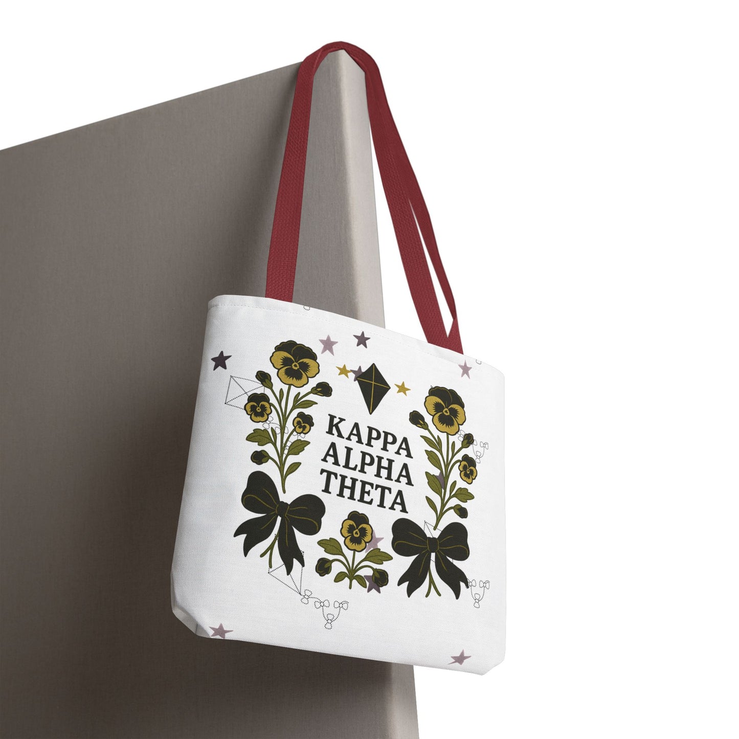 Floral Sorority Tote Bag | Kappa Alpha Theta, Eco-Friendly Bag, Gift for Sisters, College Accessory, Summer Outing Bag
