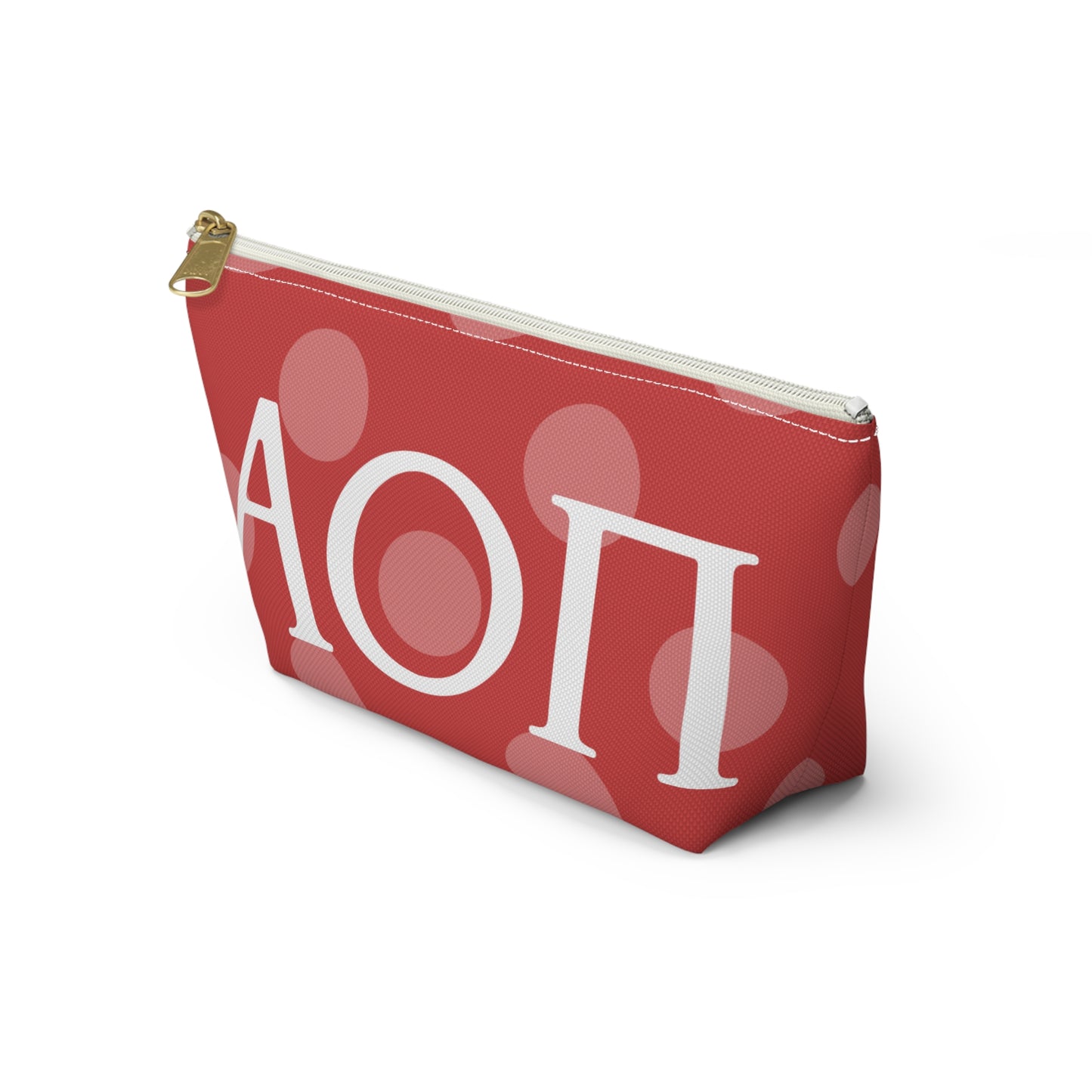 AOPI Chic Accessory Pouch, Personalized Makeup Bag, Fun Pencil Case, Stylish Travel Organizer, Unique Gift Idea, Sorority or College Essentials